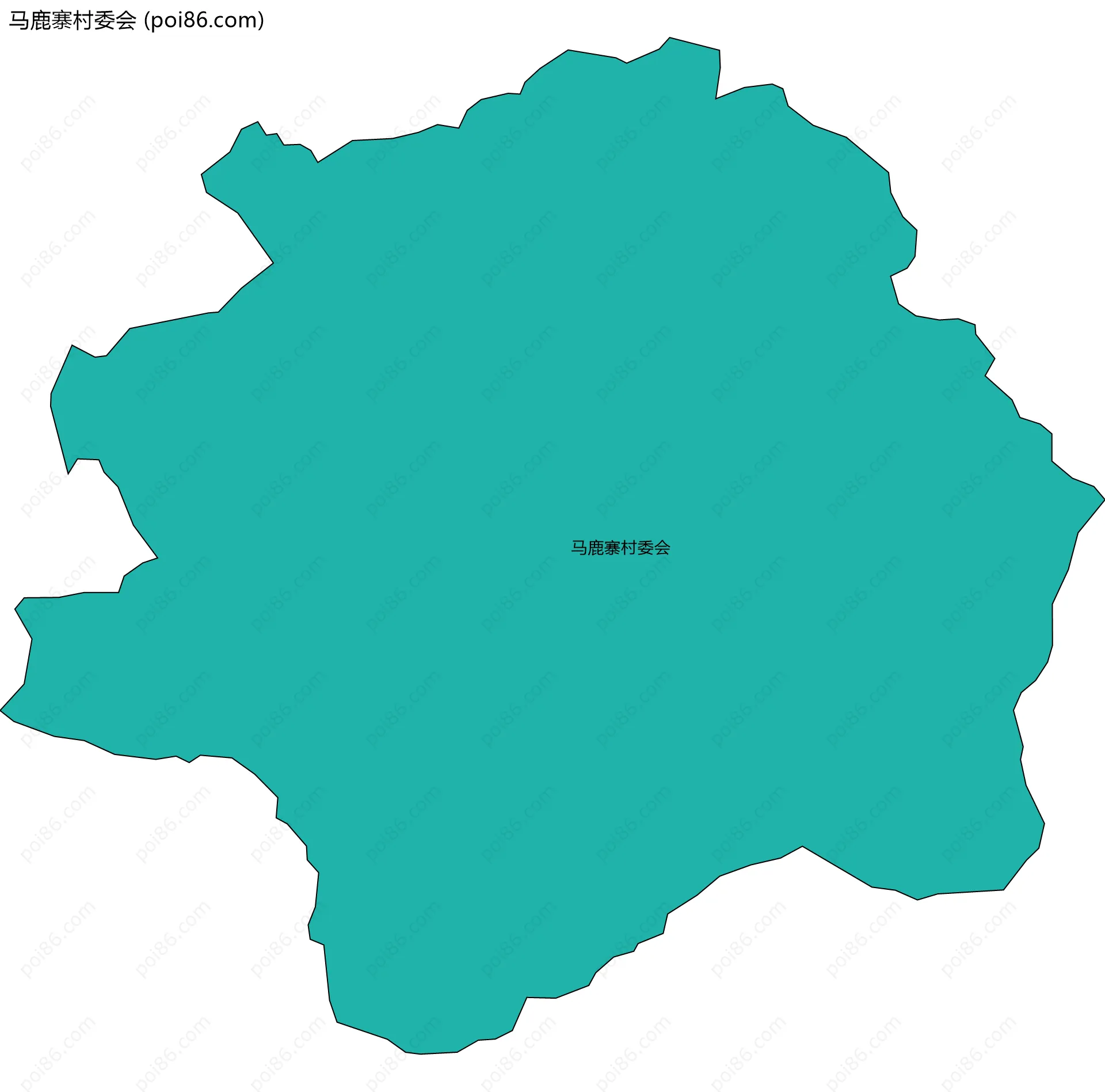 马鹿寨村委会边界地图