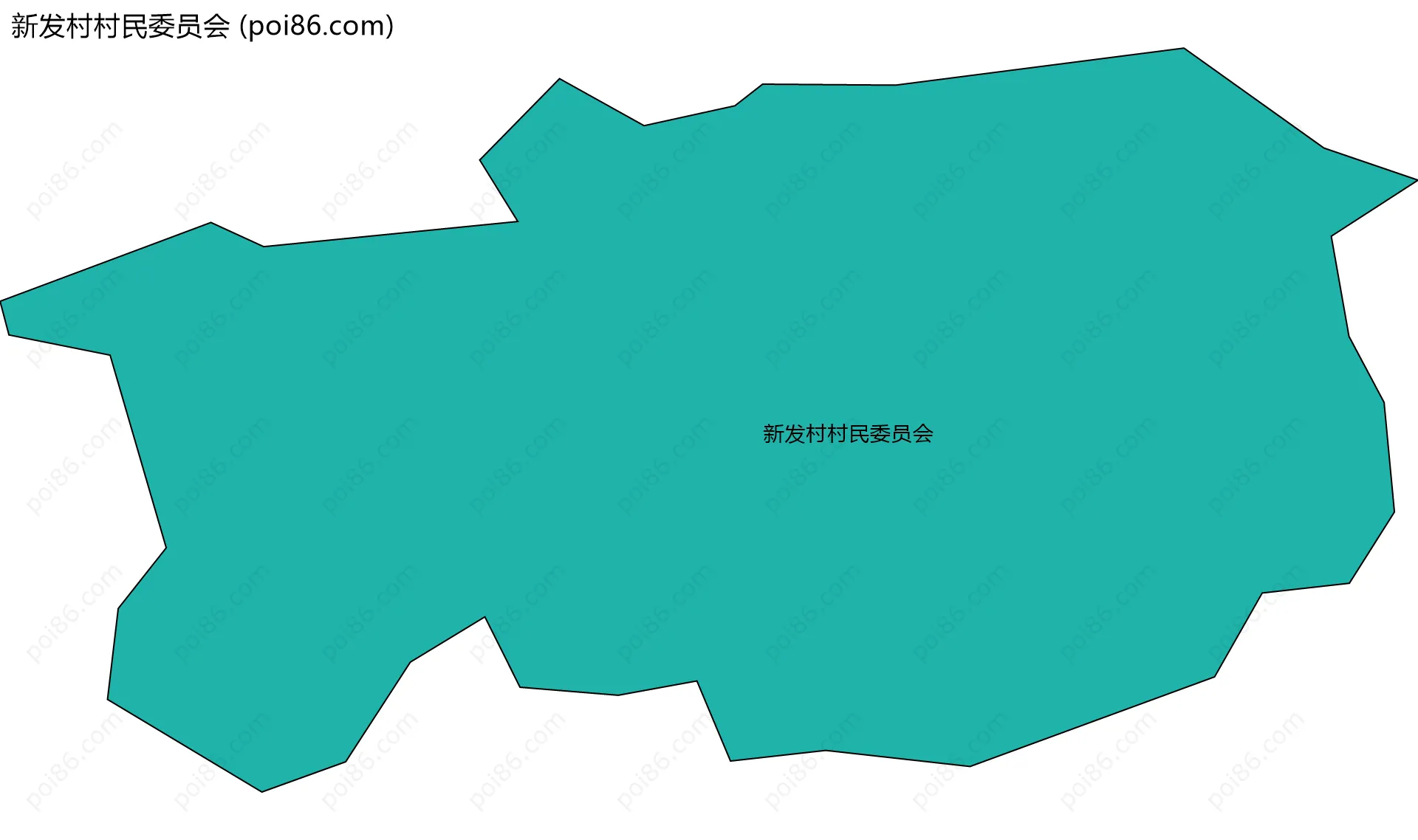 新发村村民委员会边界地图