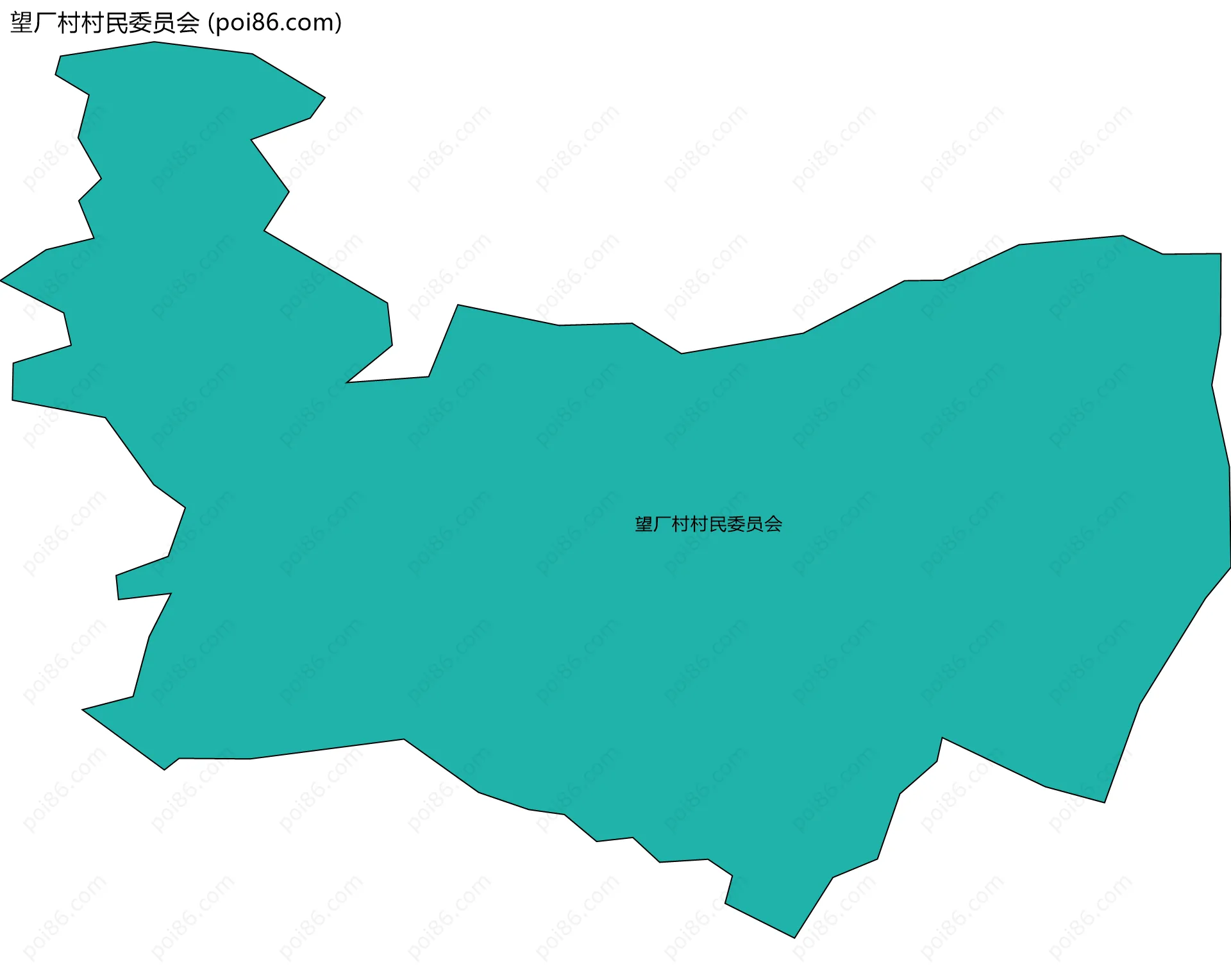 望厂村村民委员会边界地图