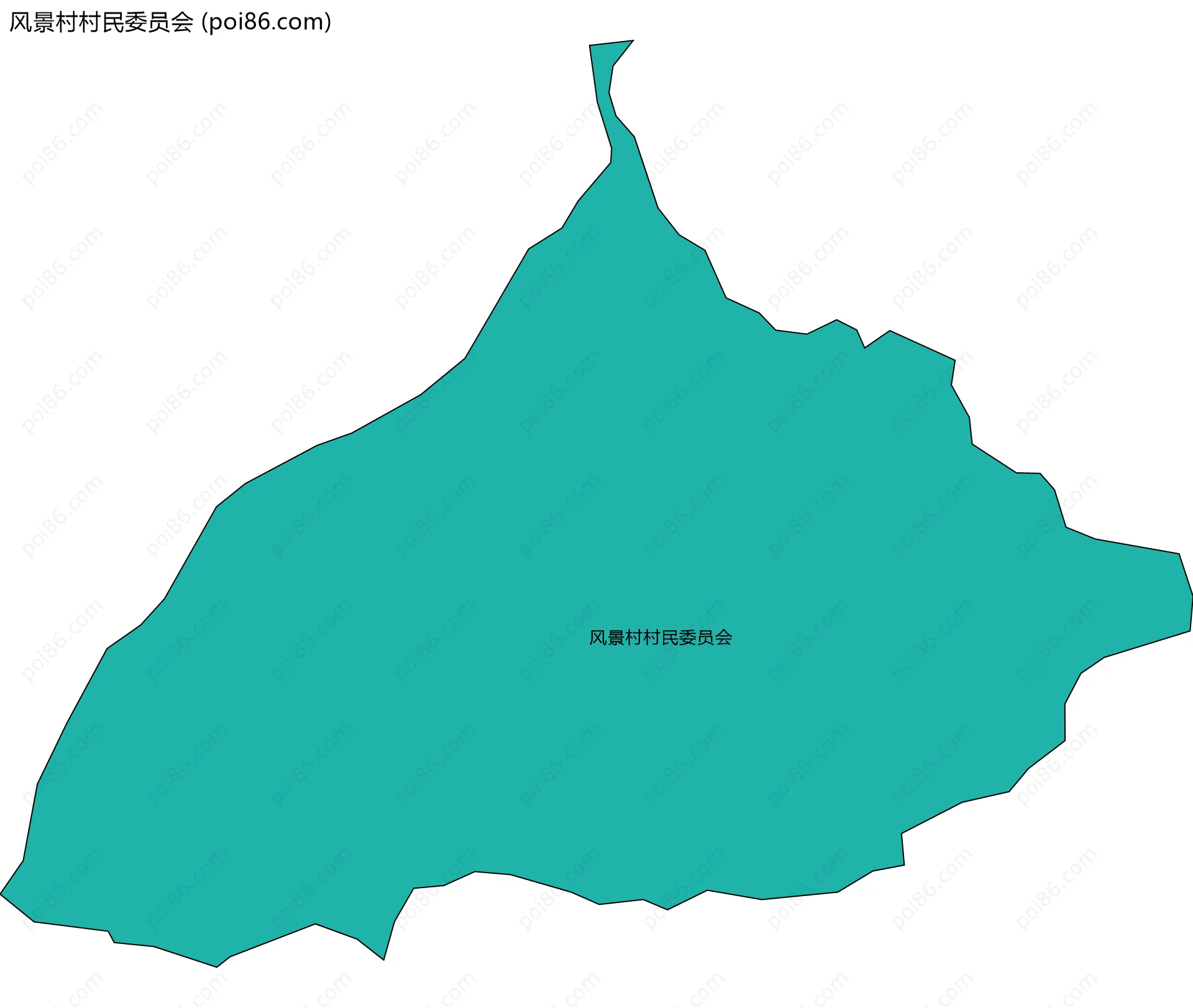 风景村村民委员会边界地图