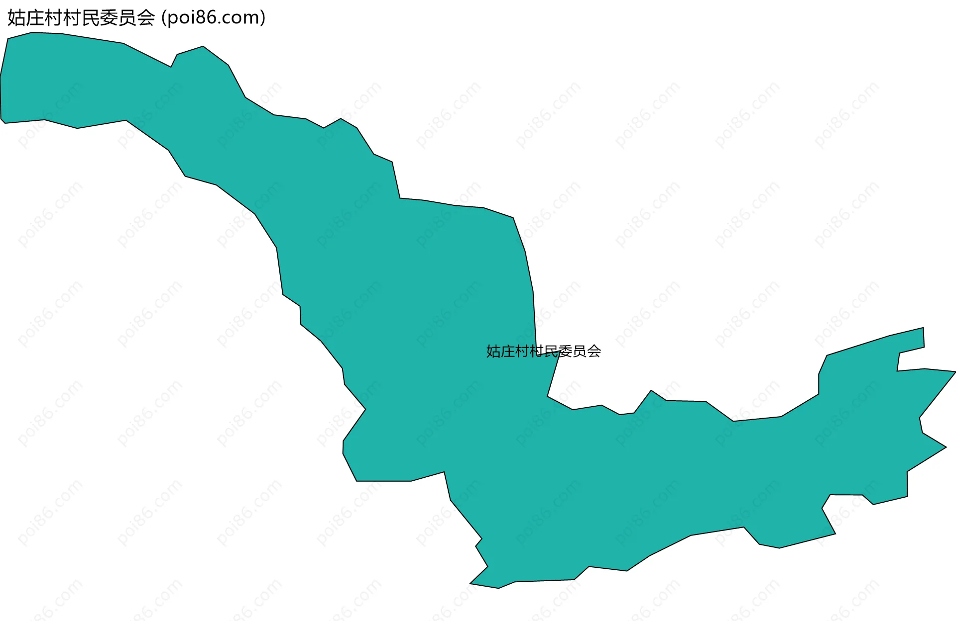姑庄村村民委员会边界地图