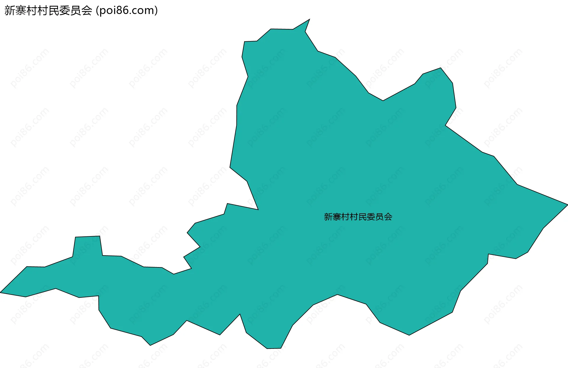 新寨村村民委员会边界地图