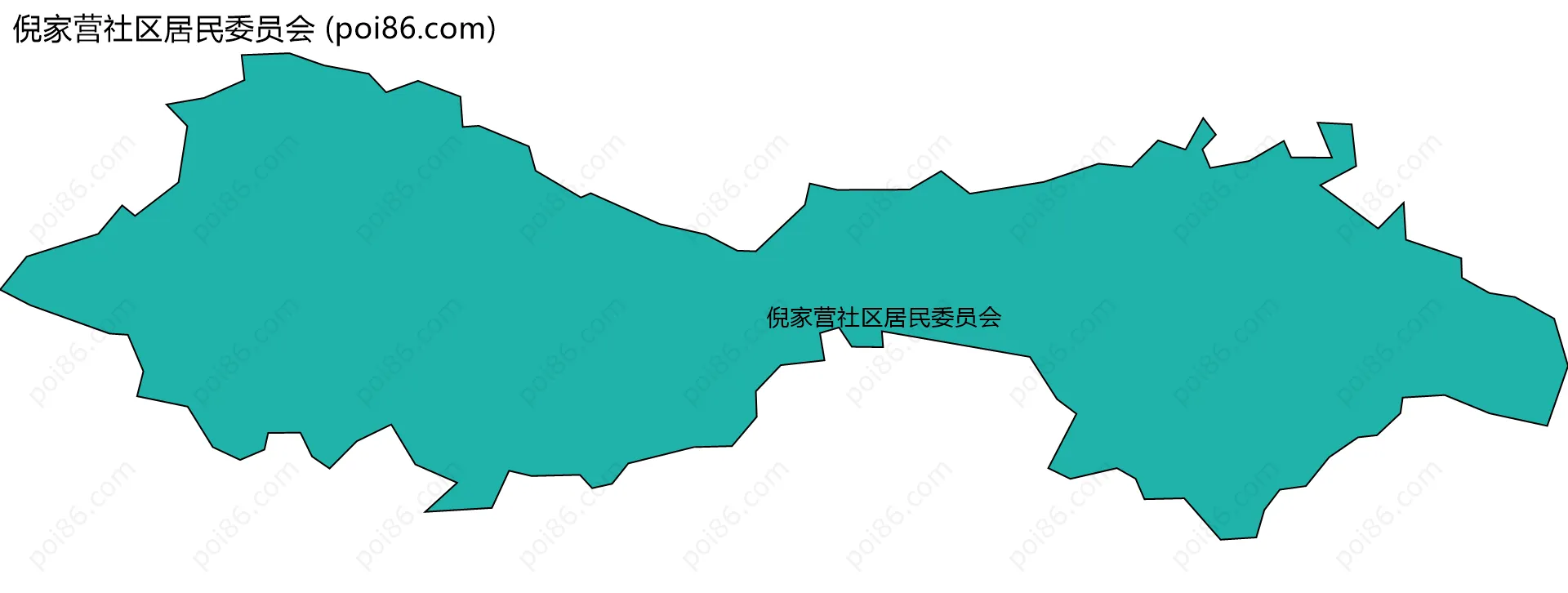 倪家营社区居民委员会边界地图