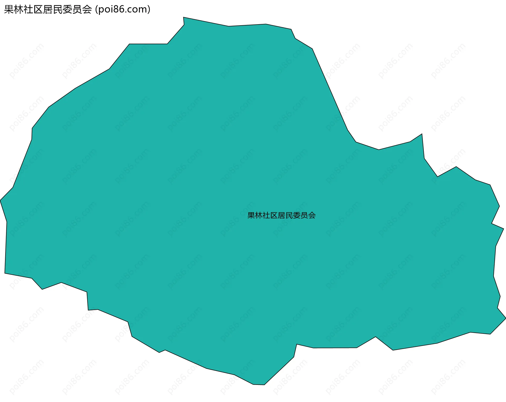 果林社区居民委员会边界地图