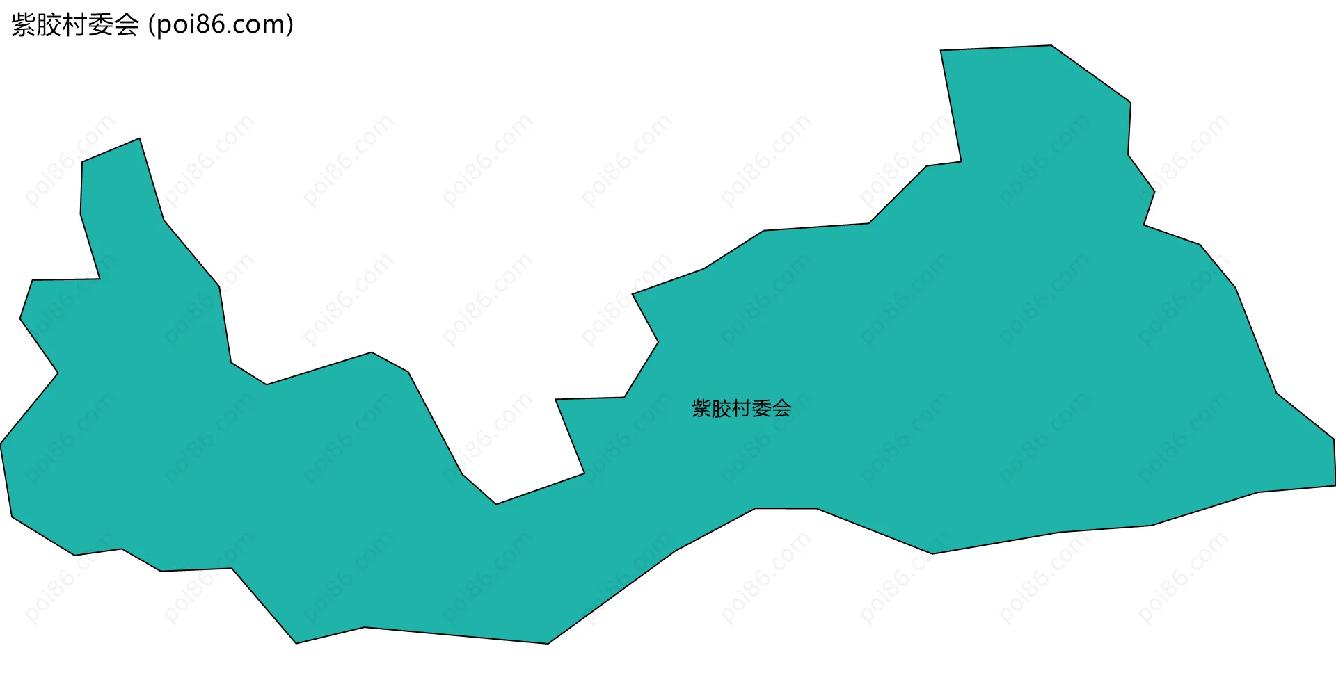 紫胶村委会边界地图