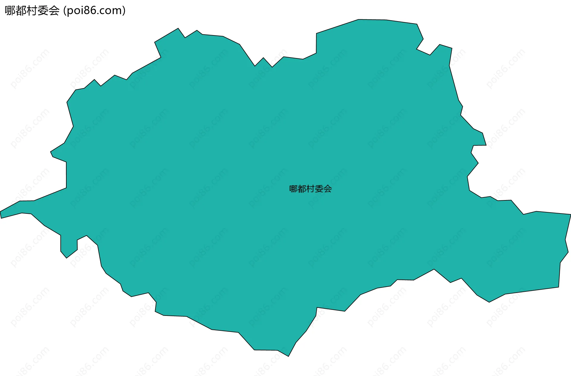 哪都村委会边界地图