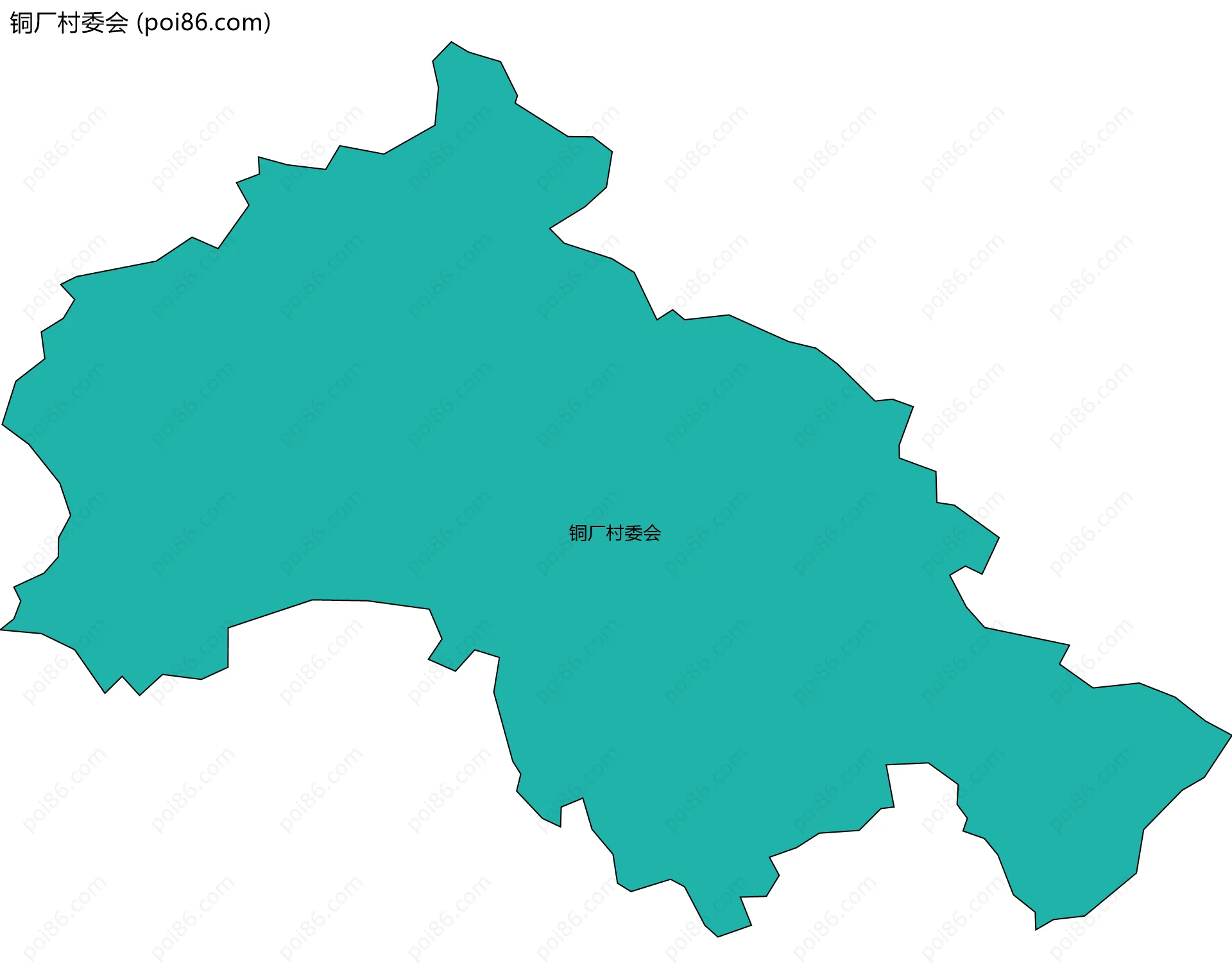铜厂村委会边界地图