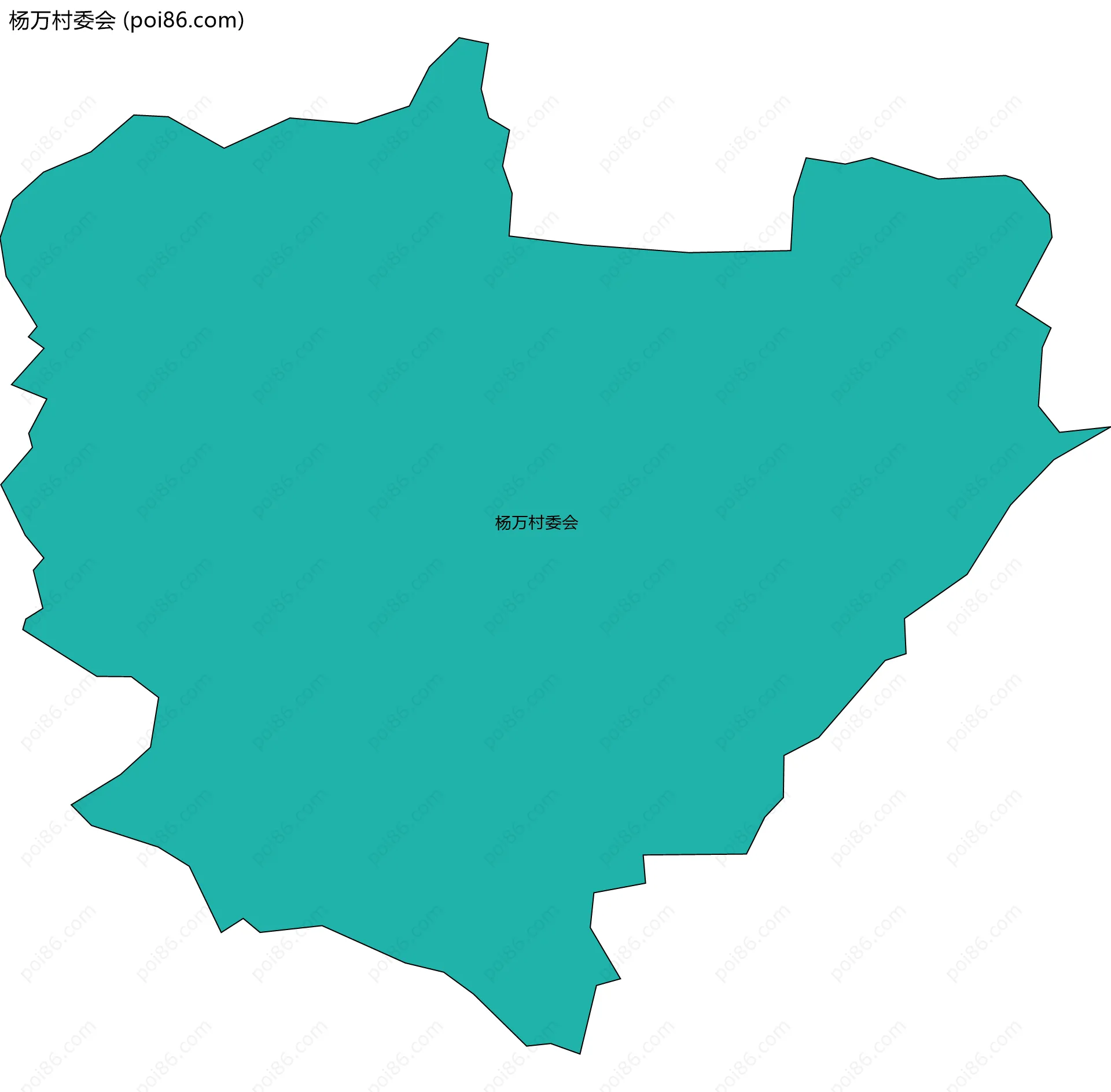 杨万村委会边界地图