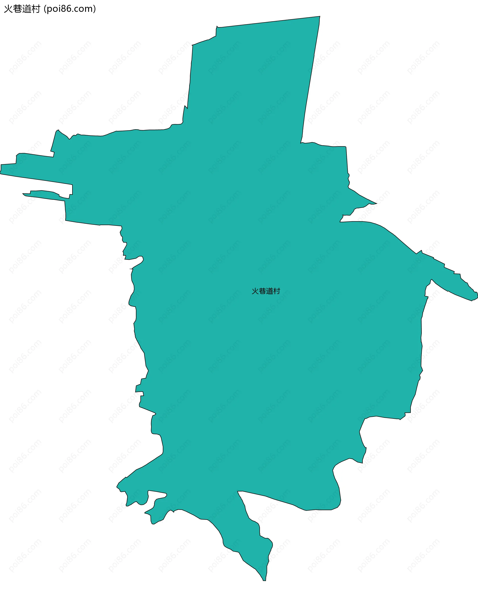 火巷道村边界地图