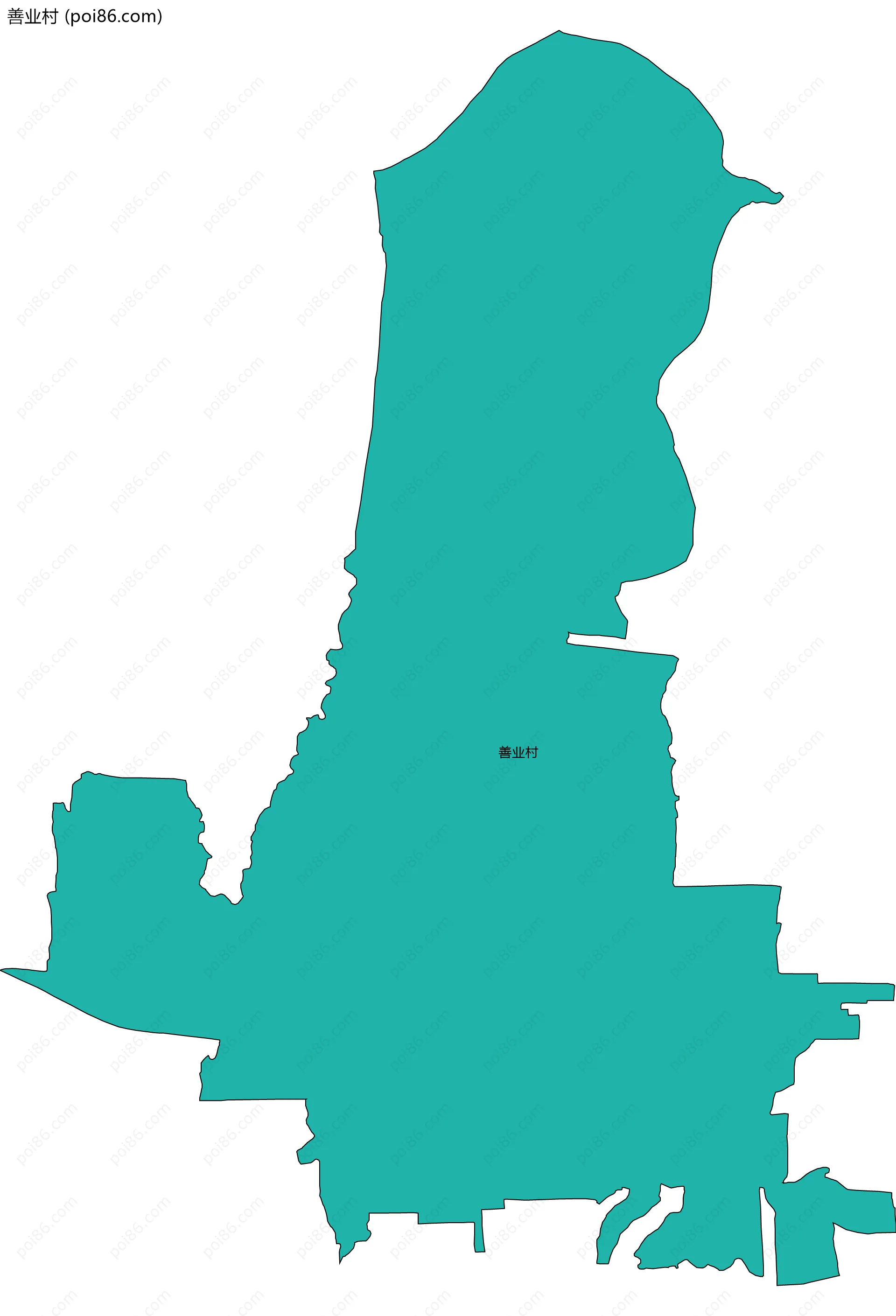 善业村边界地图