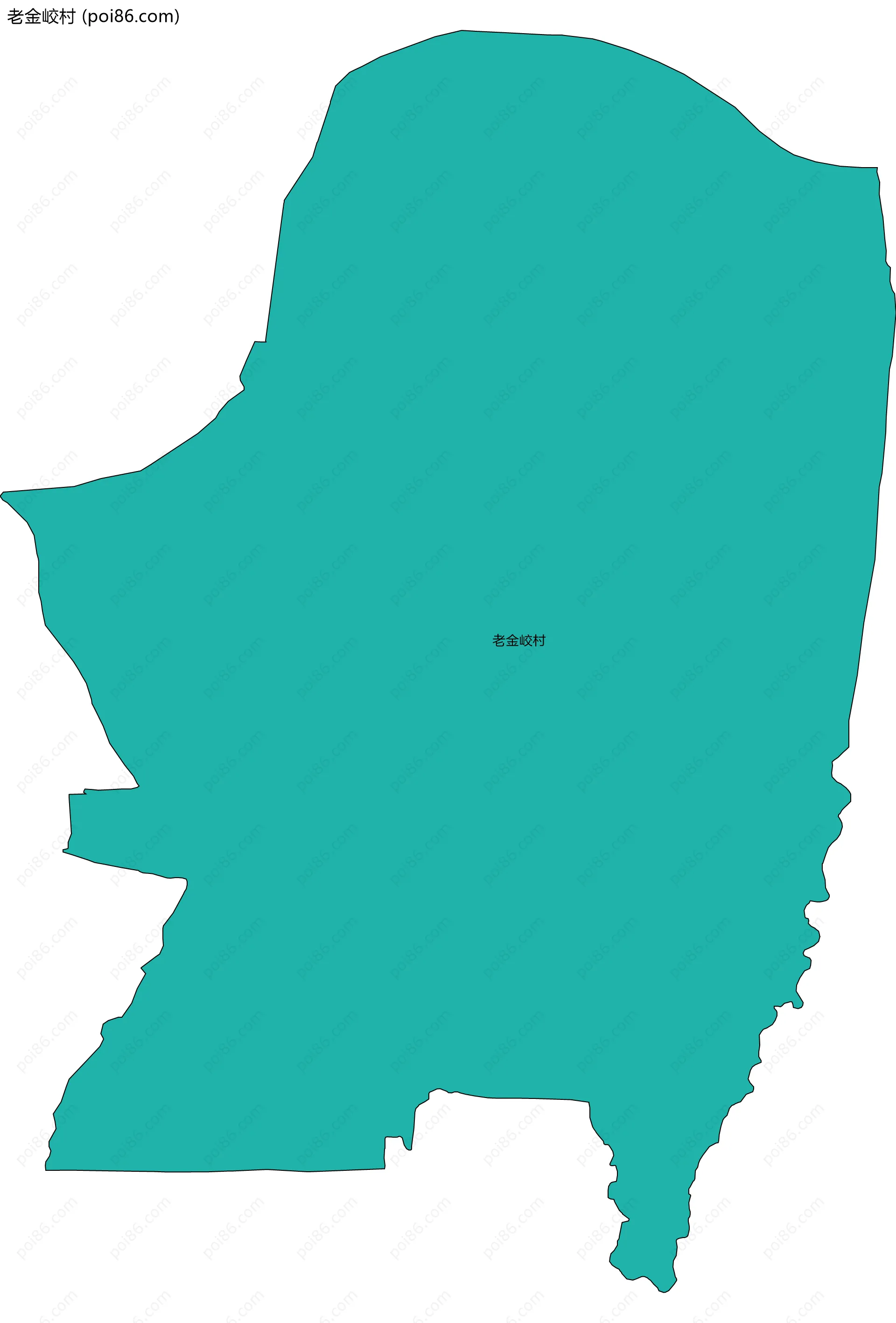 老金峧村边界地图