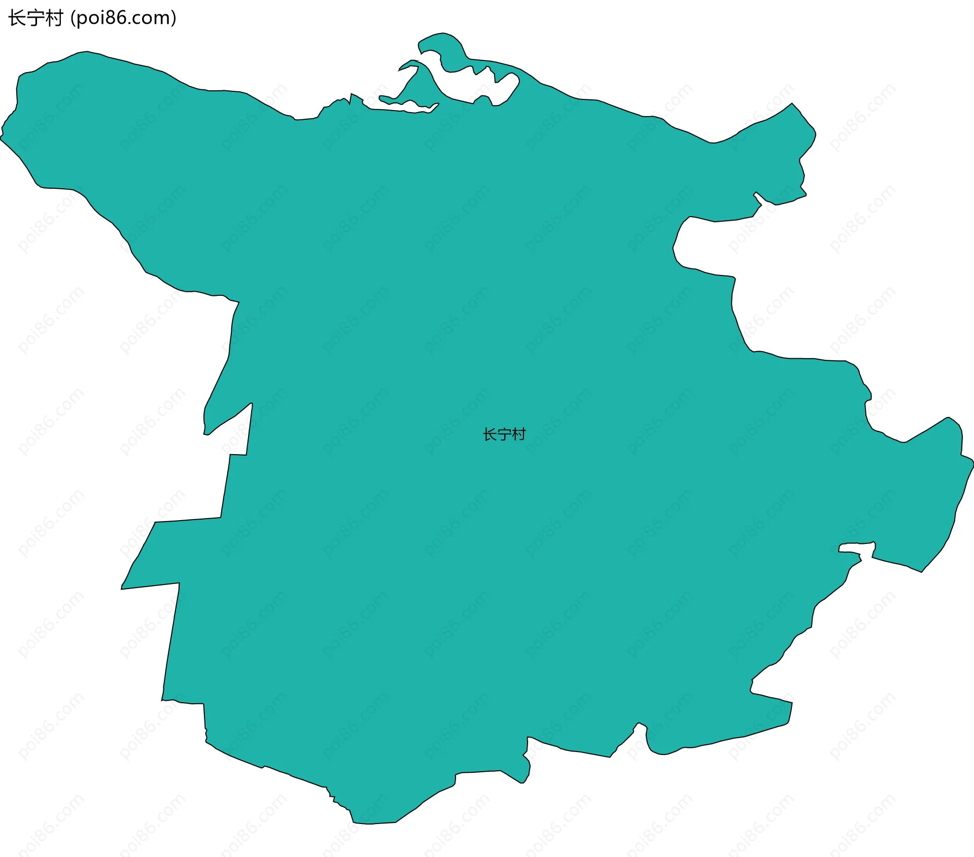 长宁村边界地图