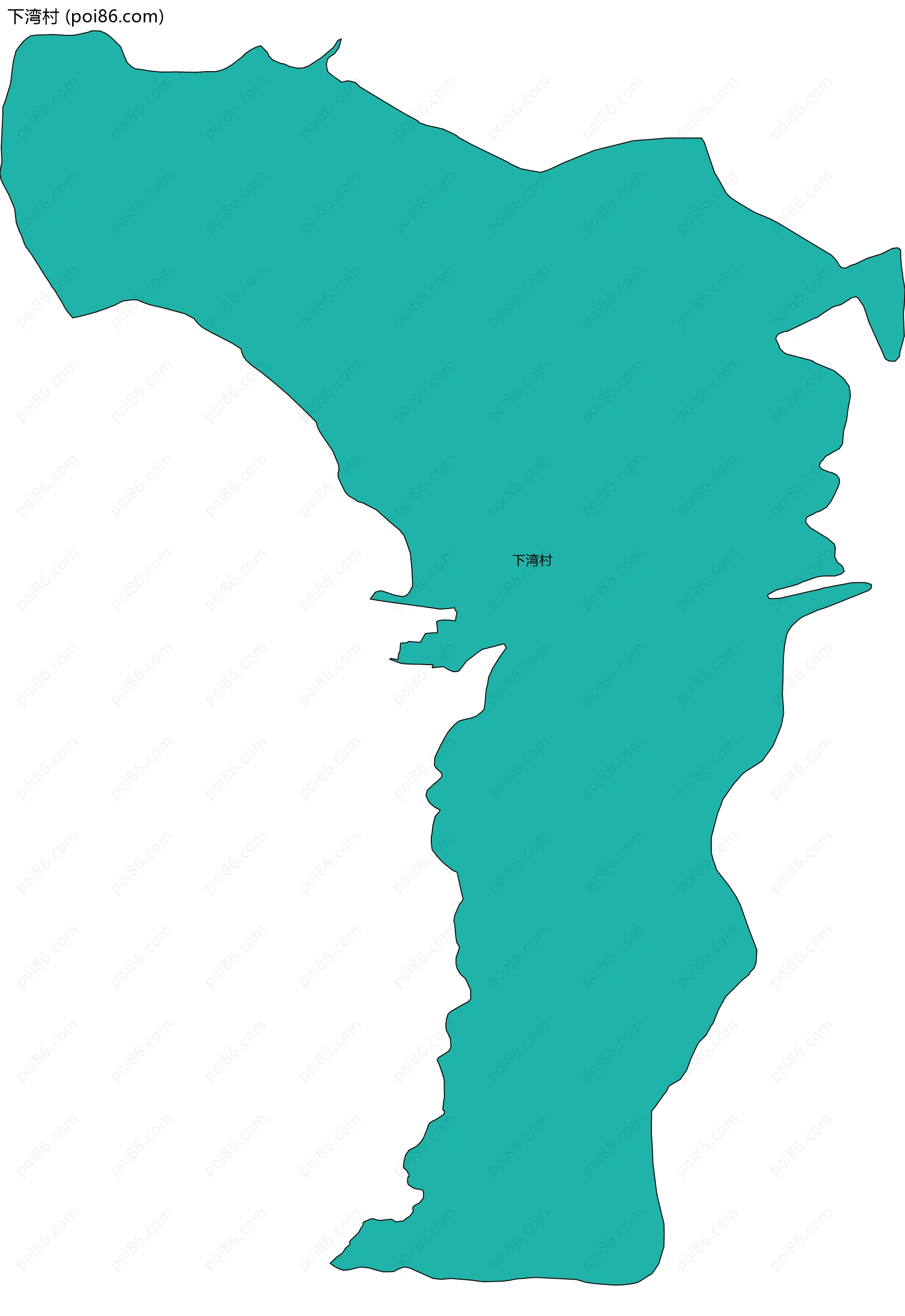 下湾村边界地图