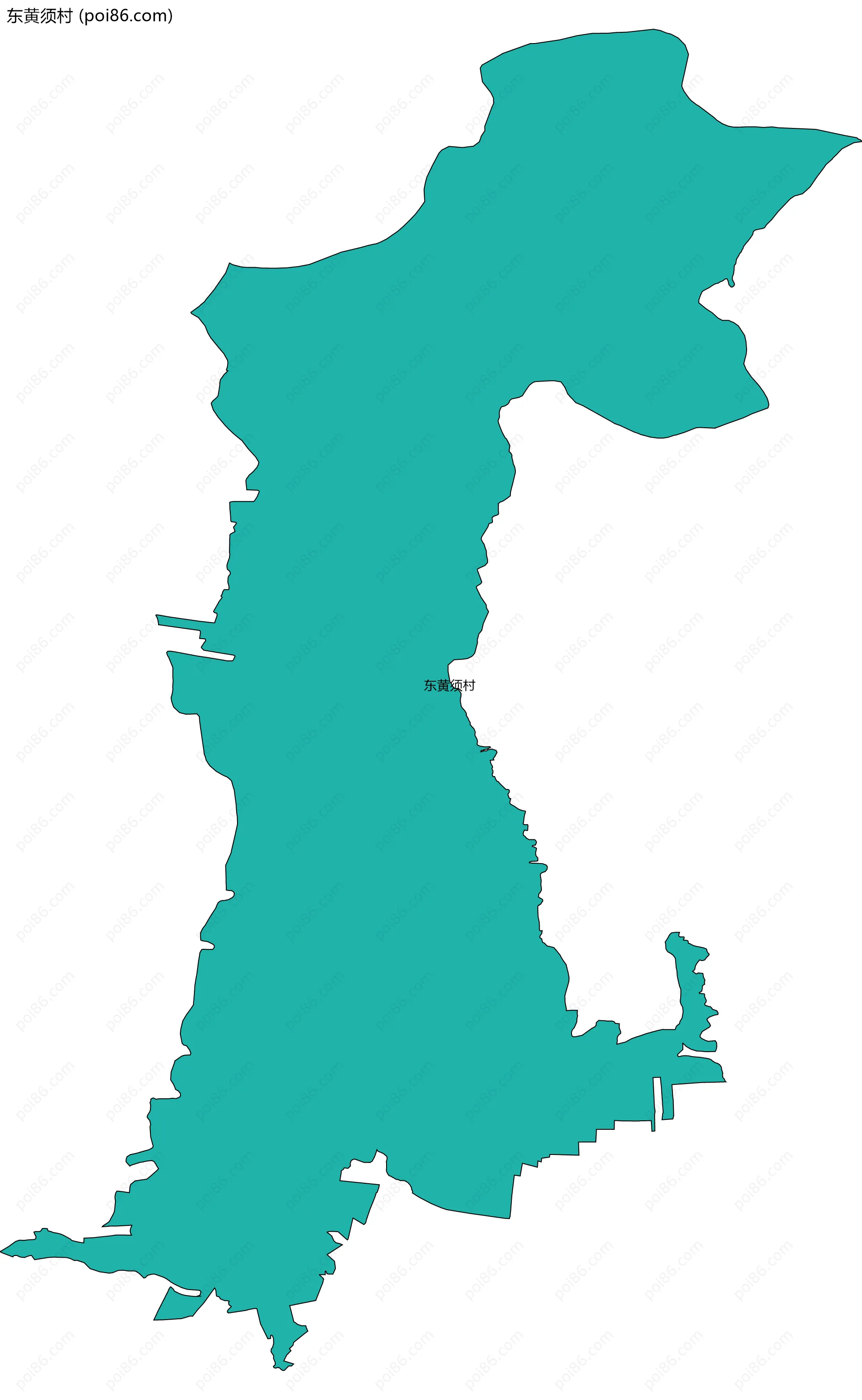 东黄须村边界地图