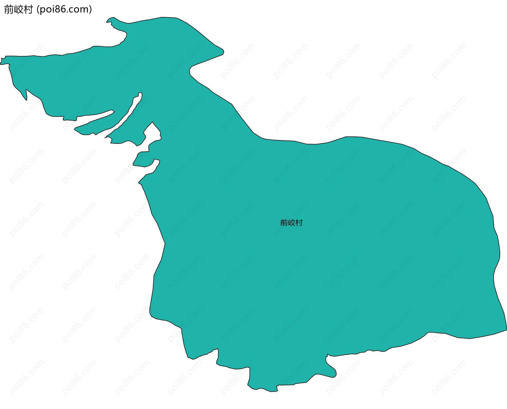 前峧村边界地图