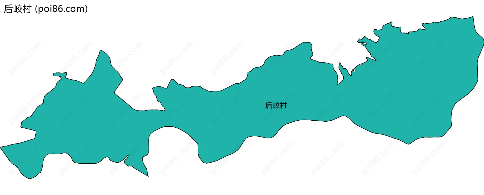 后峧村边界地图