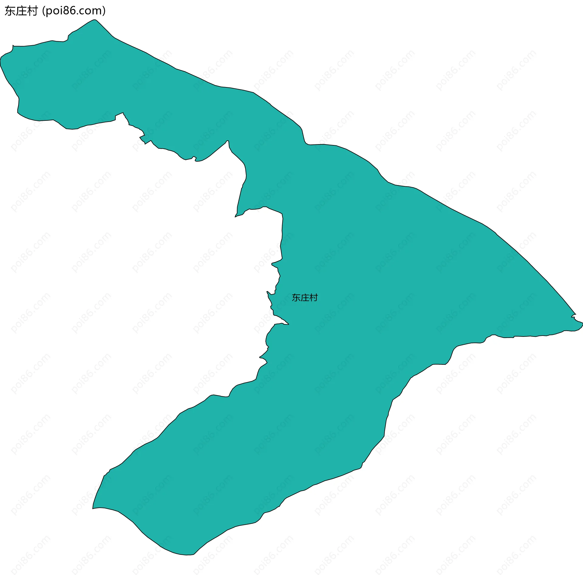东庄村边界地图