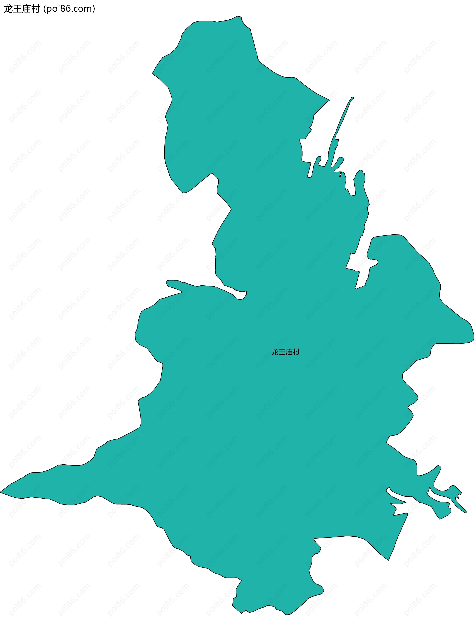 龙王庙村边界地图