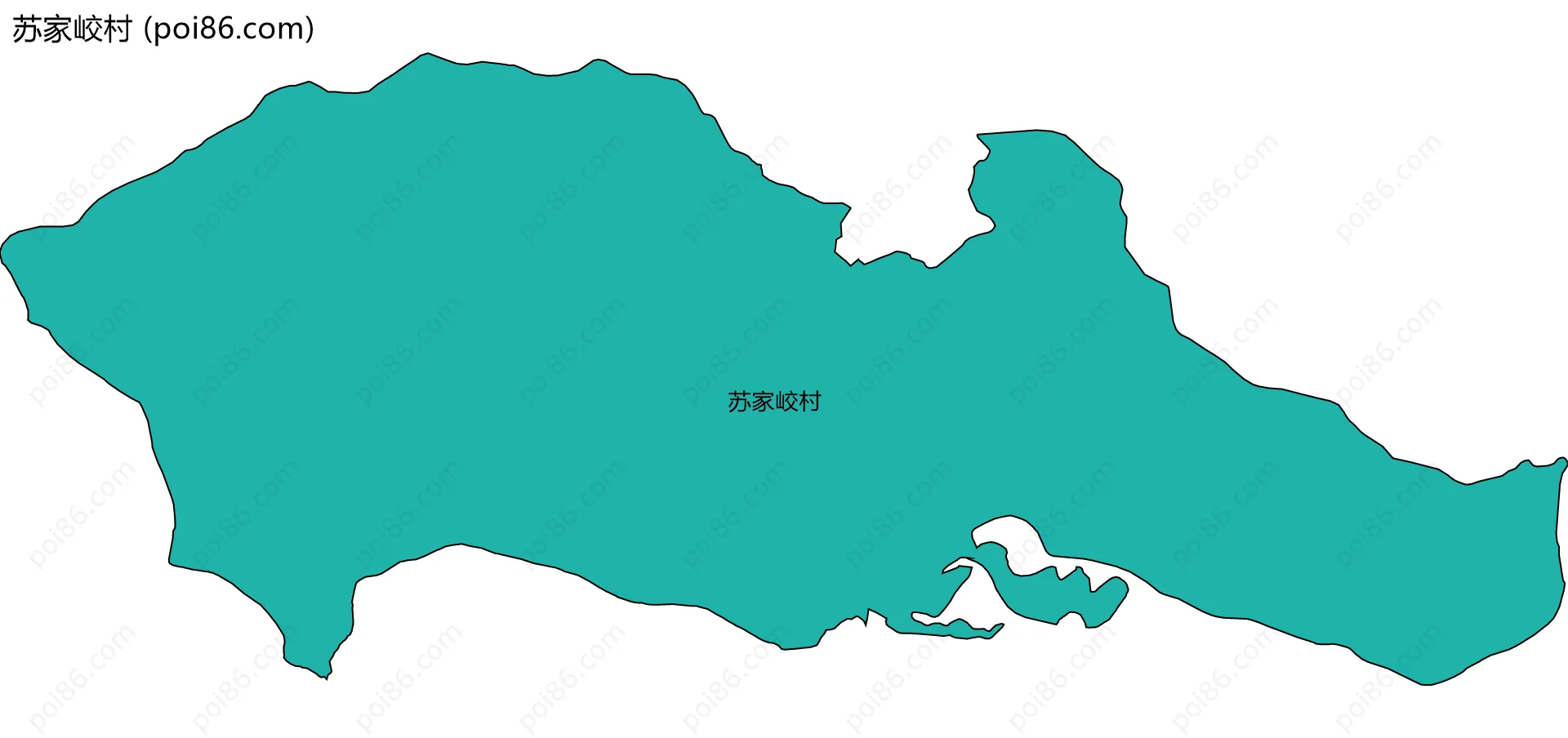 苏家峧村边界地图