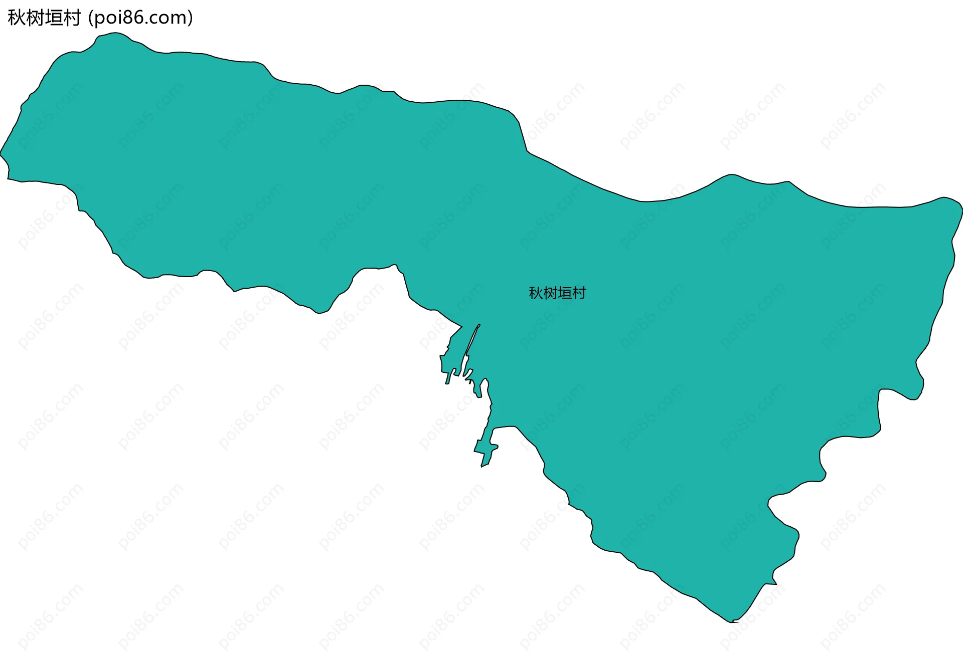 秋树垣村边界地图