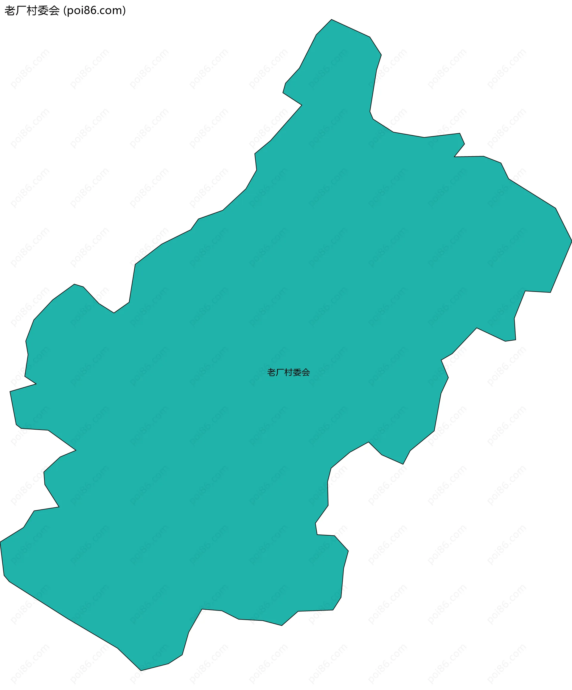 老厂村委会边界地图