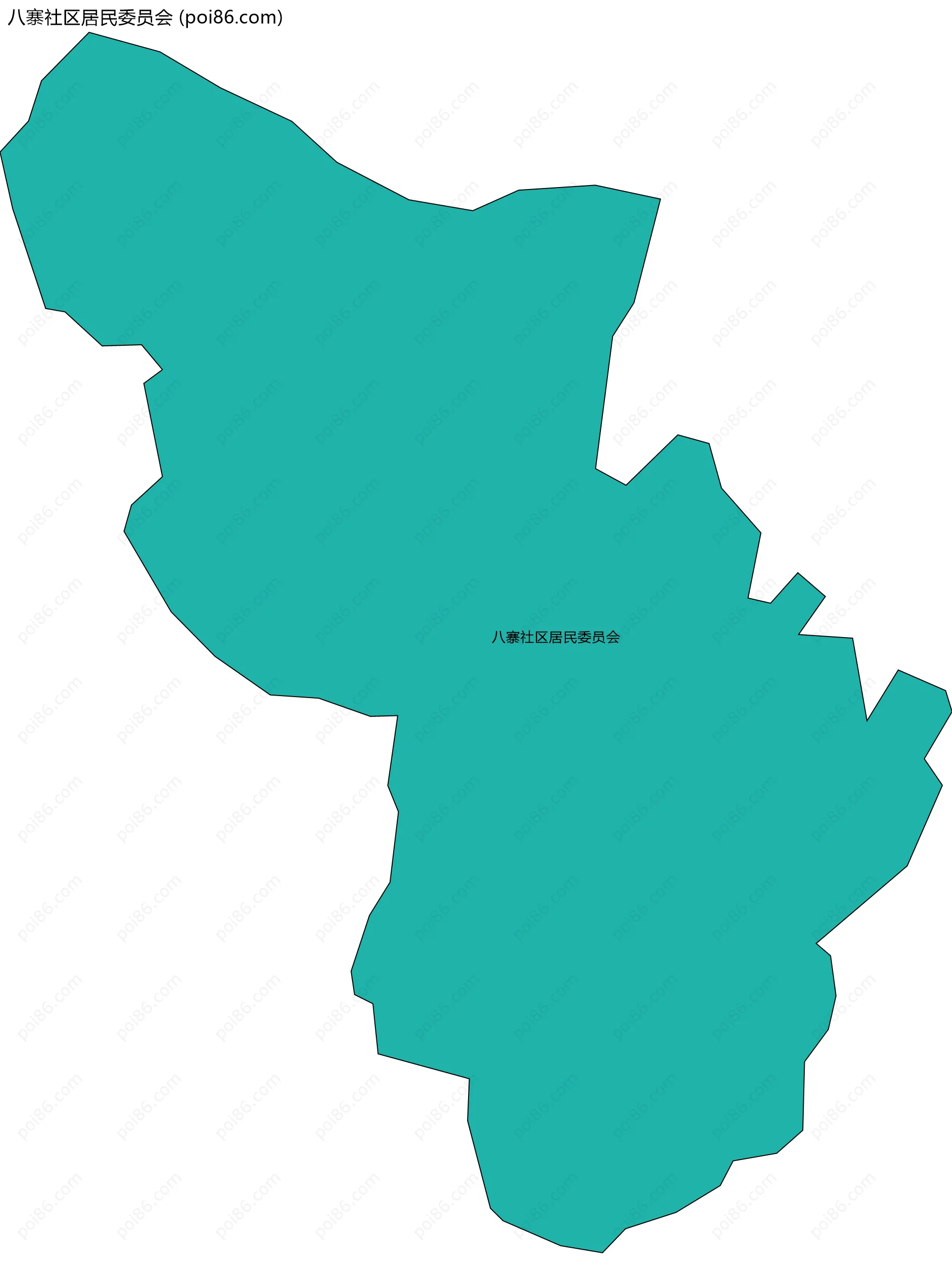 八寨社区居民委员会边界地图