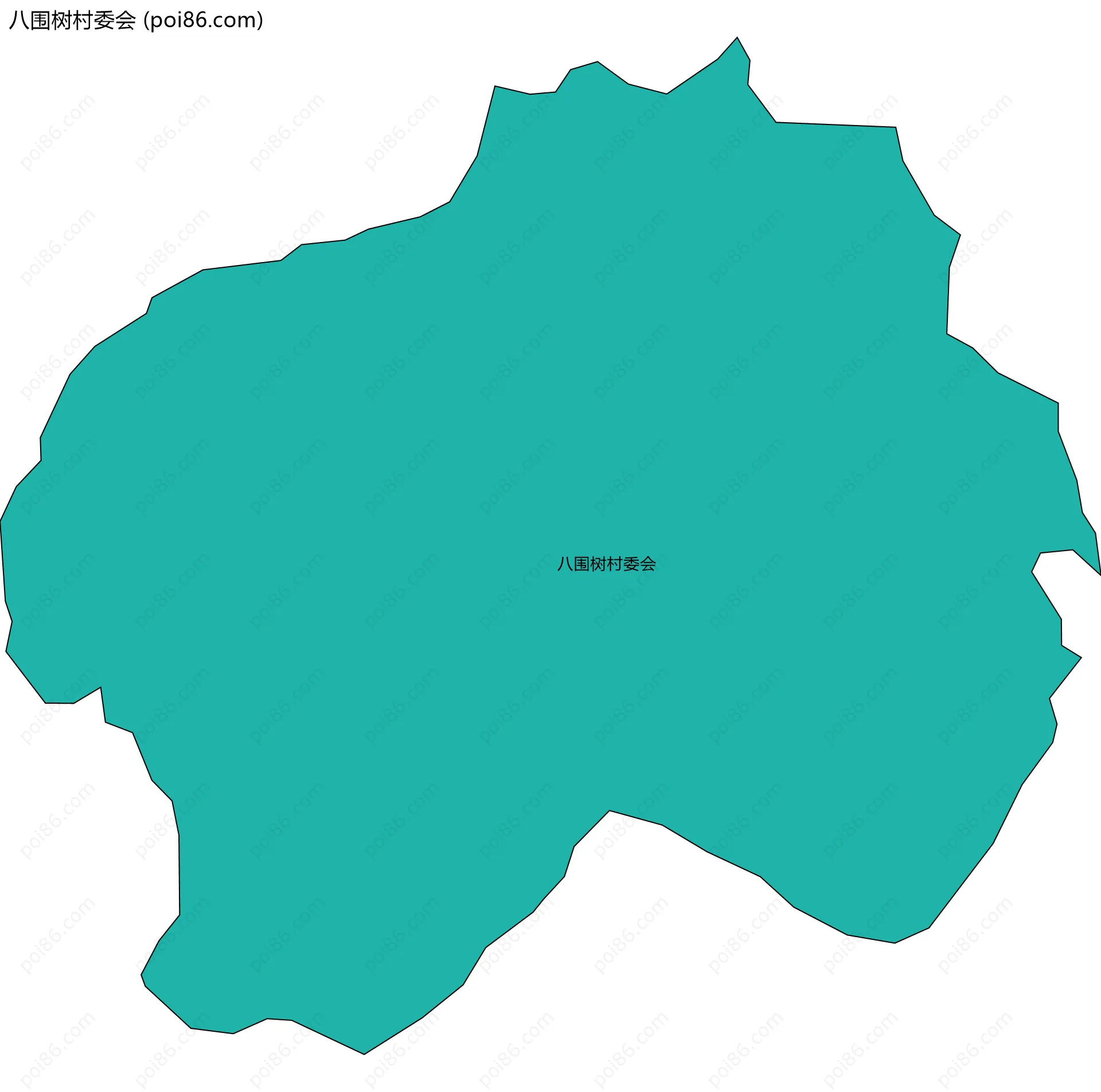 八围树村委会边界地图