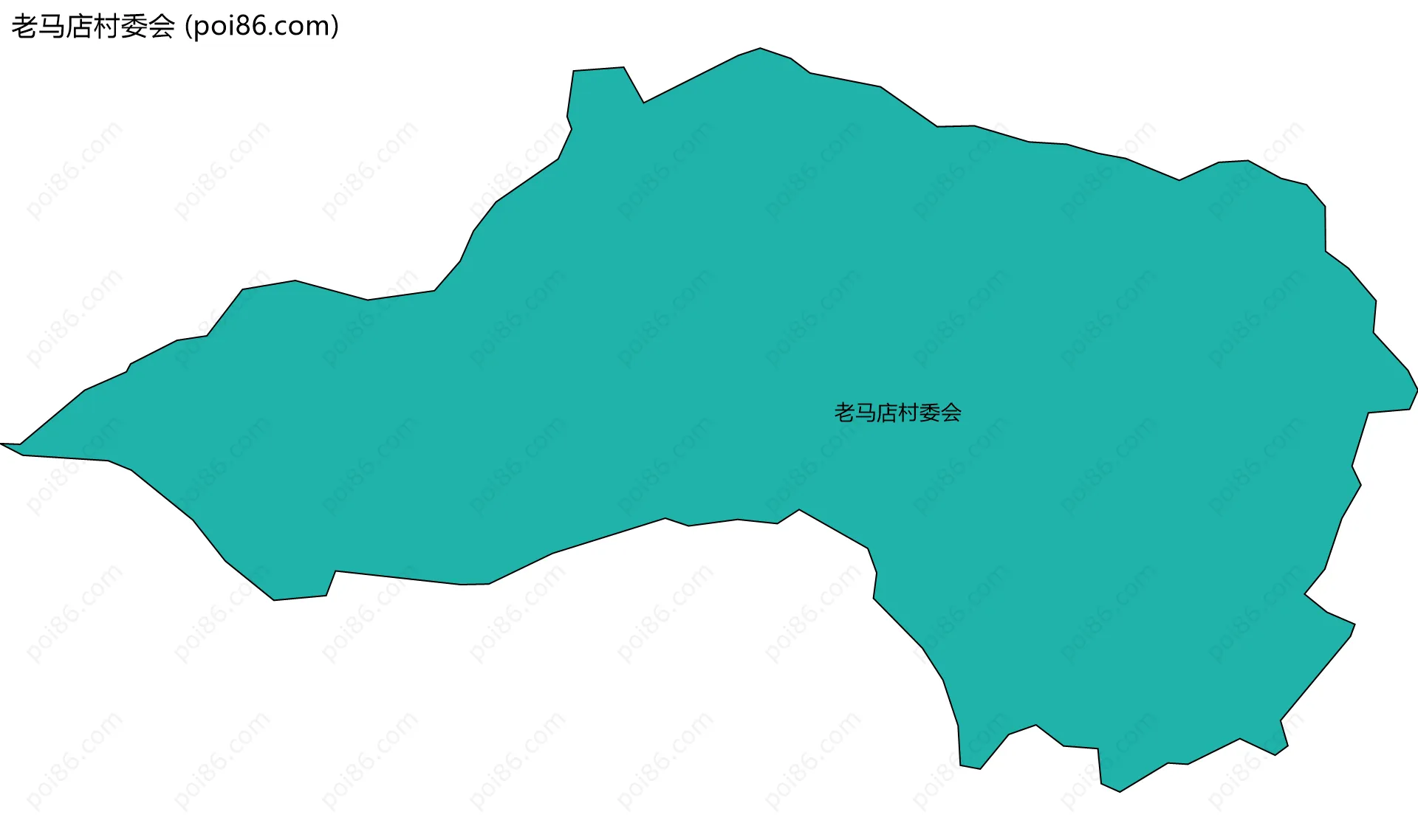老马店村委会边界地图