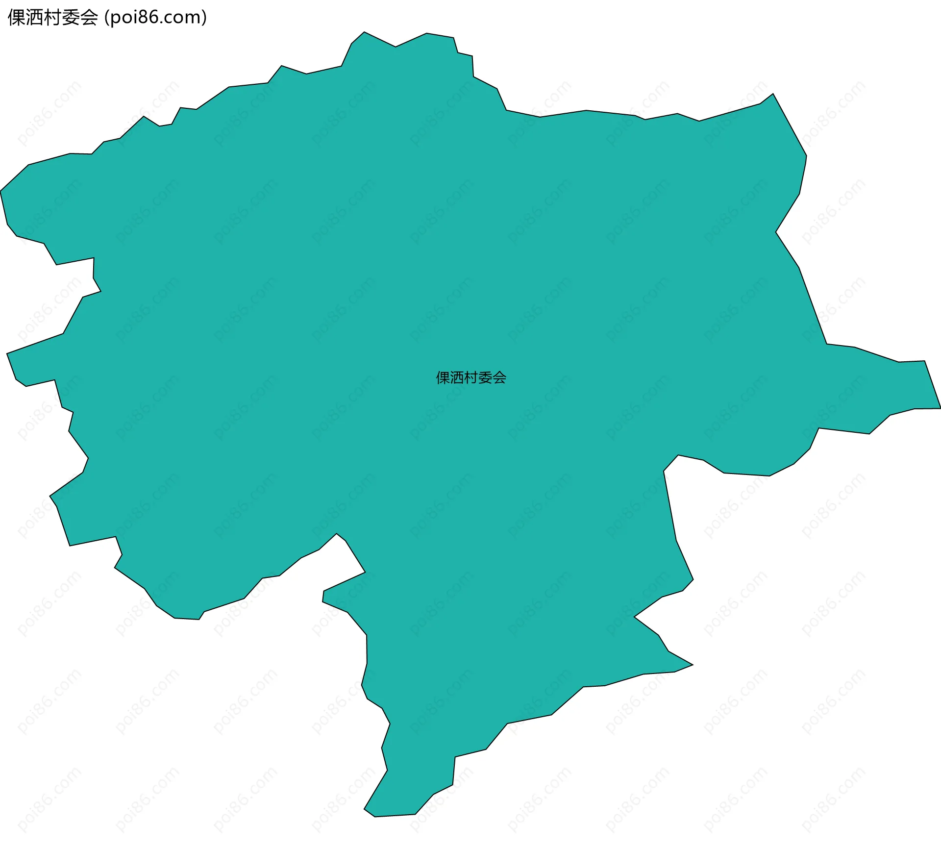 倮洒村委会边界地图