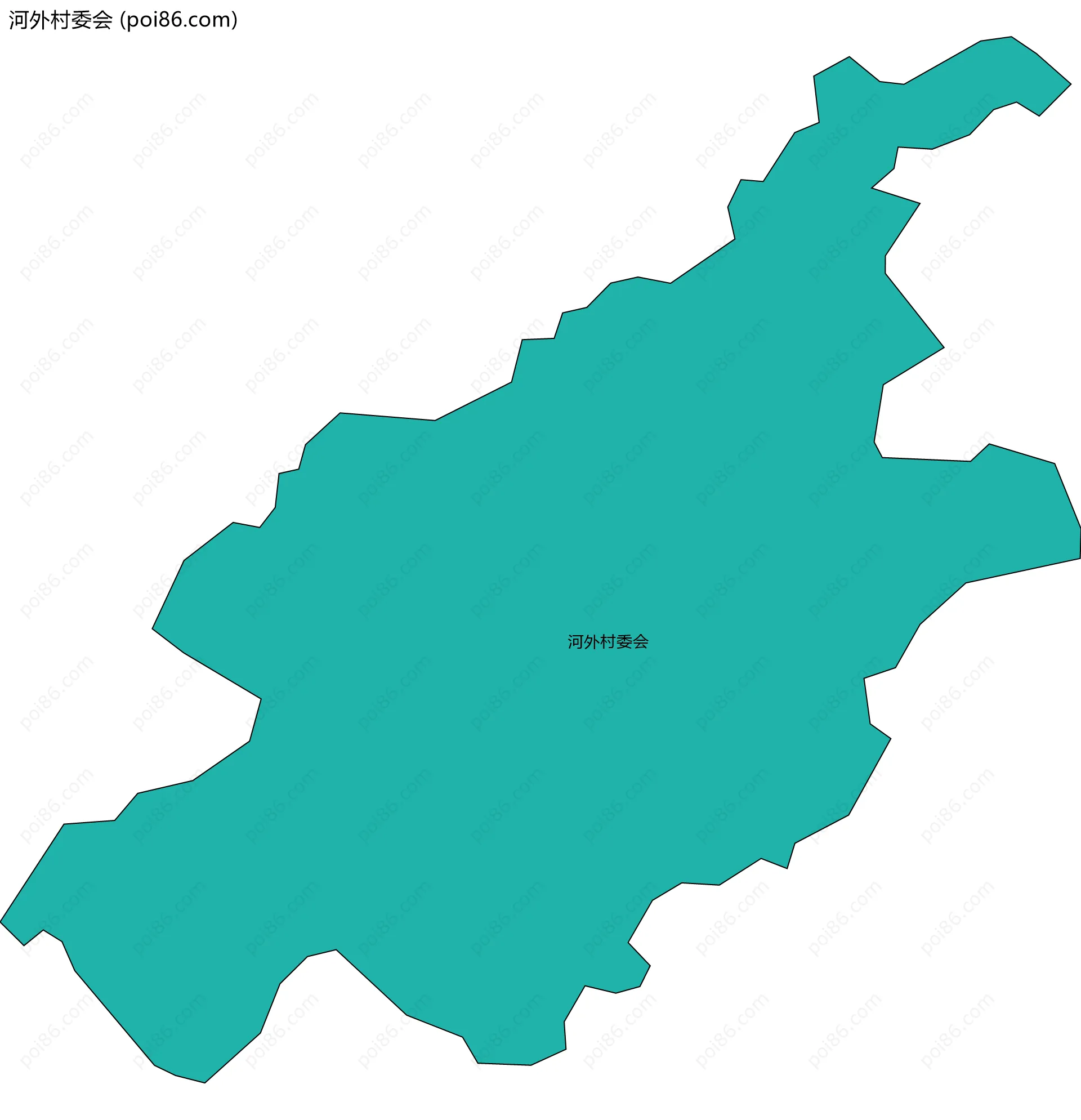 河外村委会边界地图