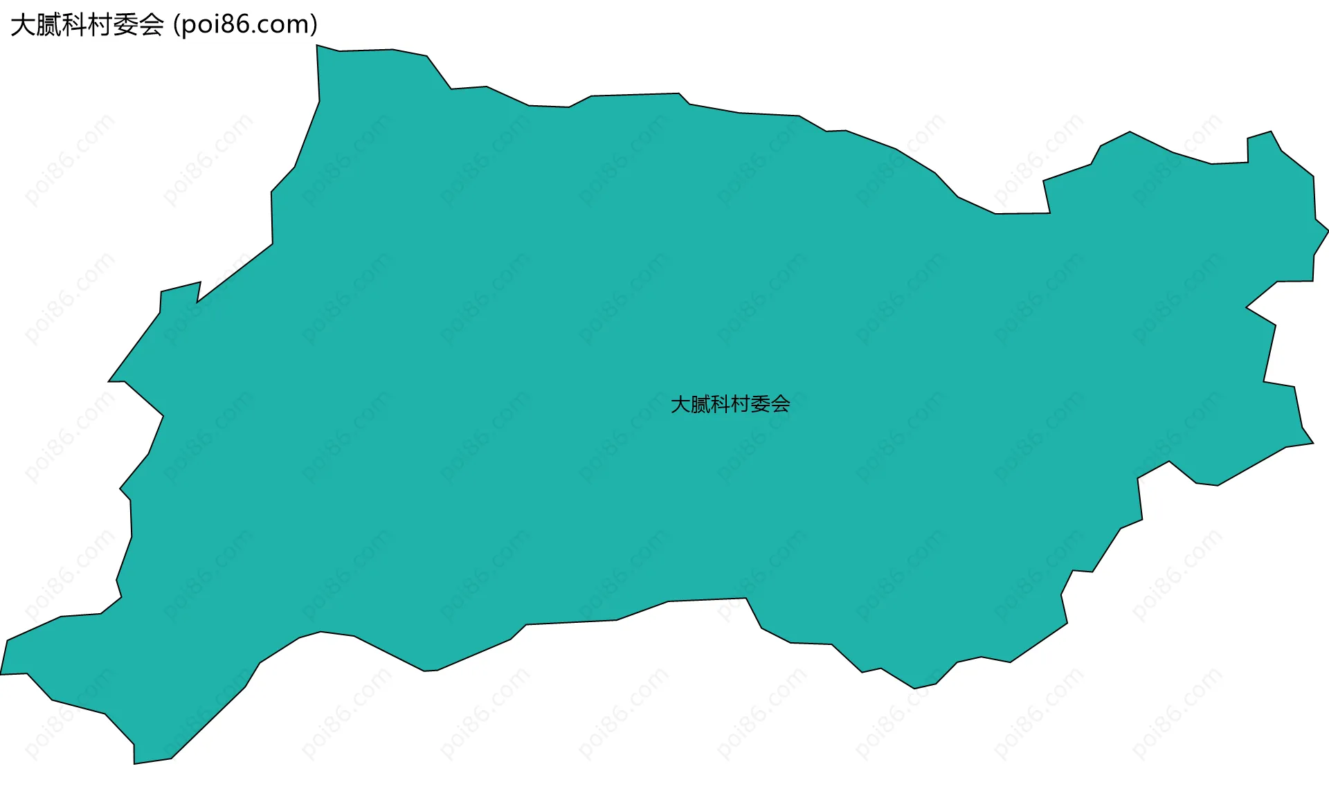 大腻科村委会边界地图