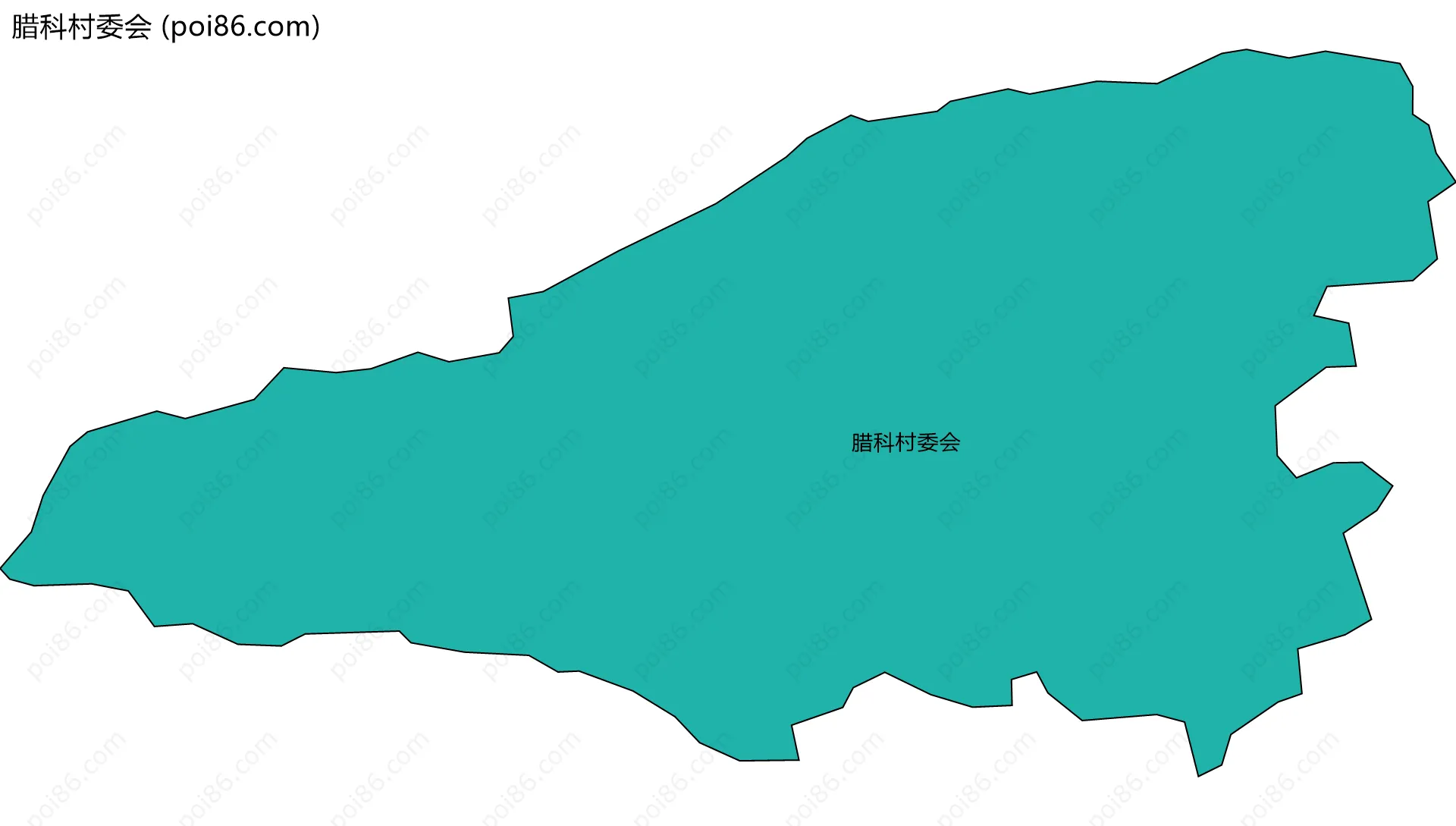 腊科村委会边界地图