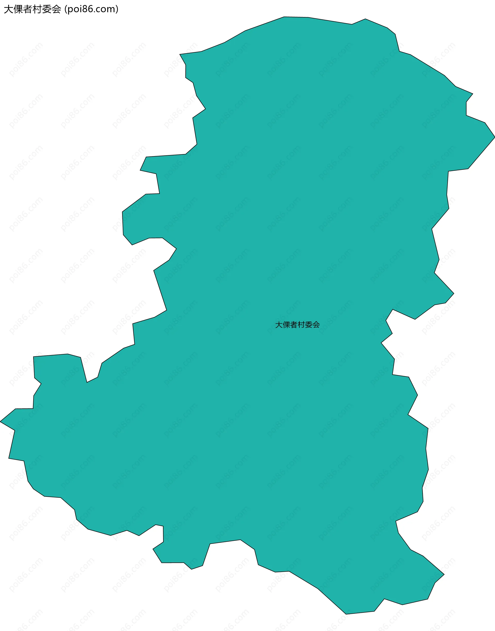 大倮者村委会边界地图