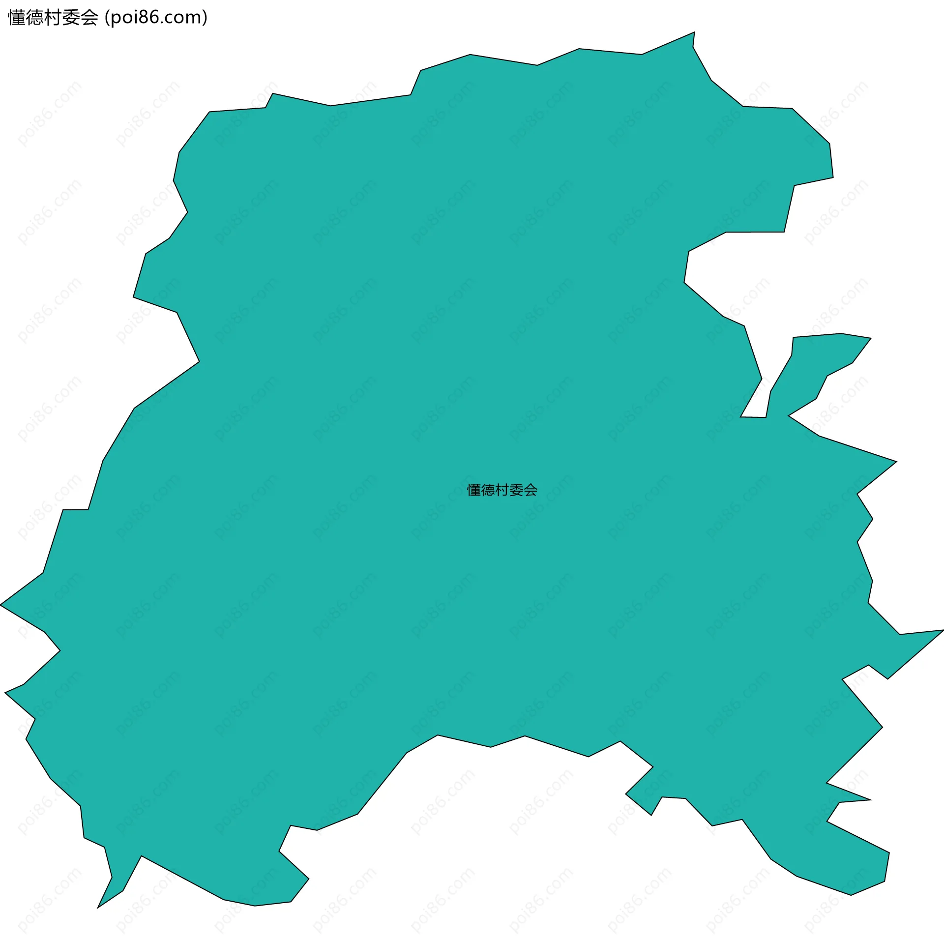 懂德村委会边界地图