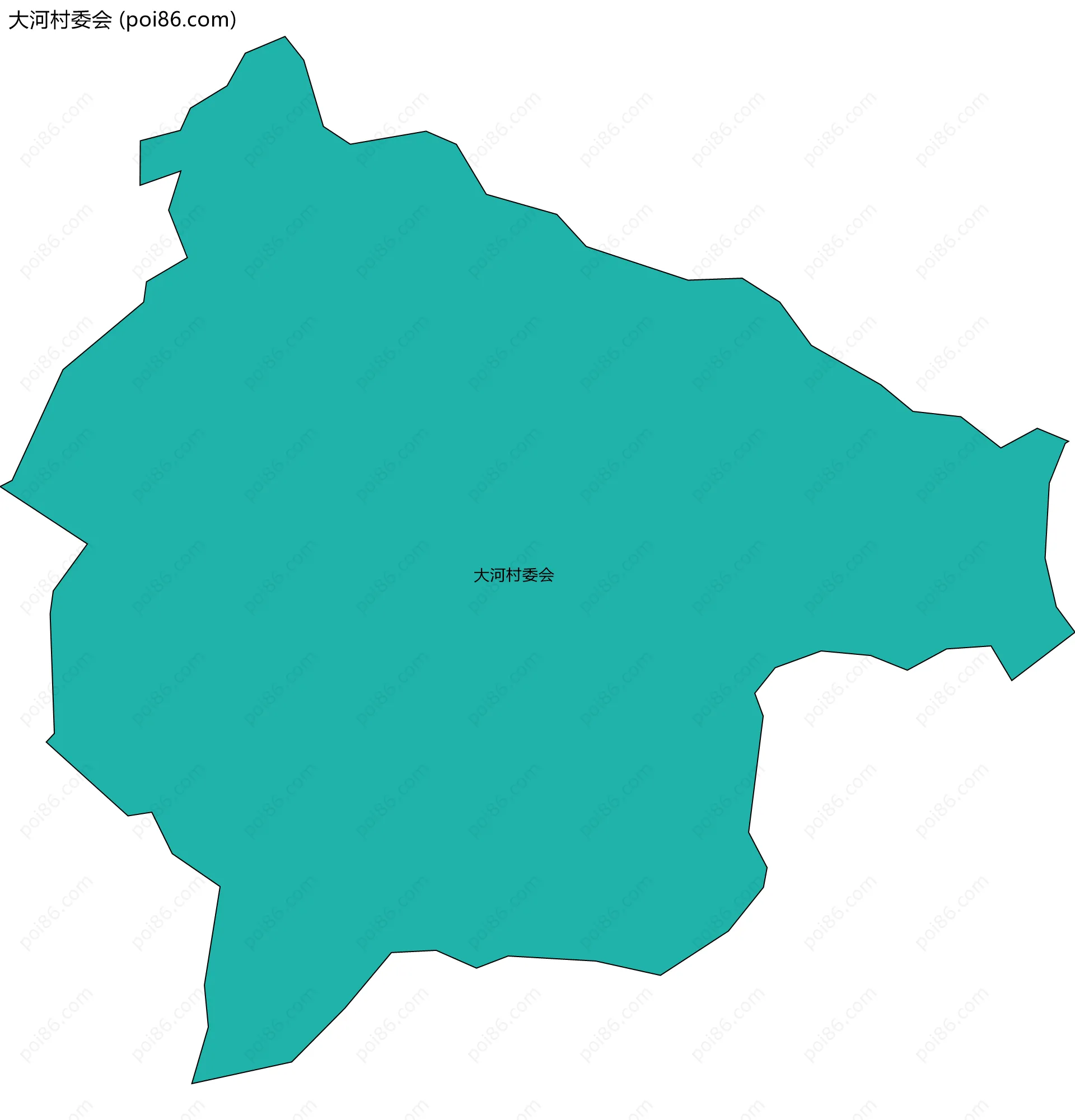 大河村委会边界地图