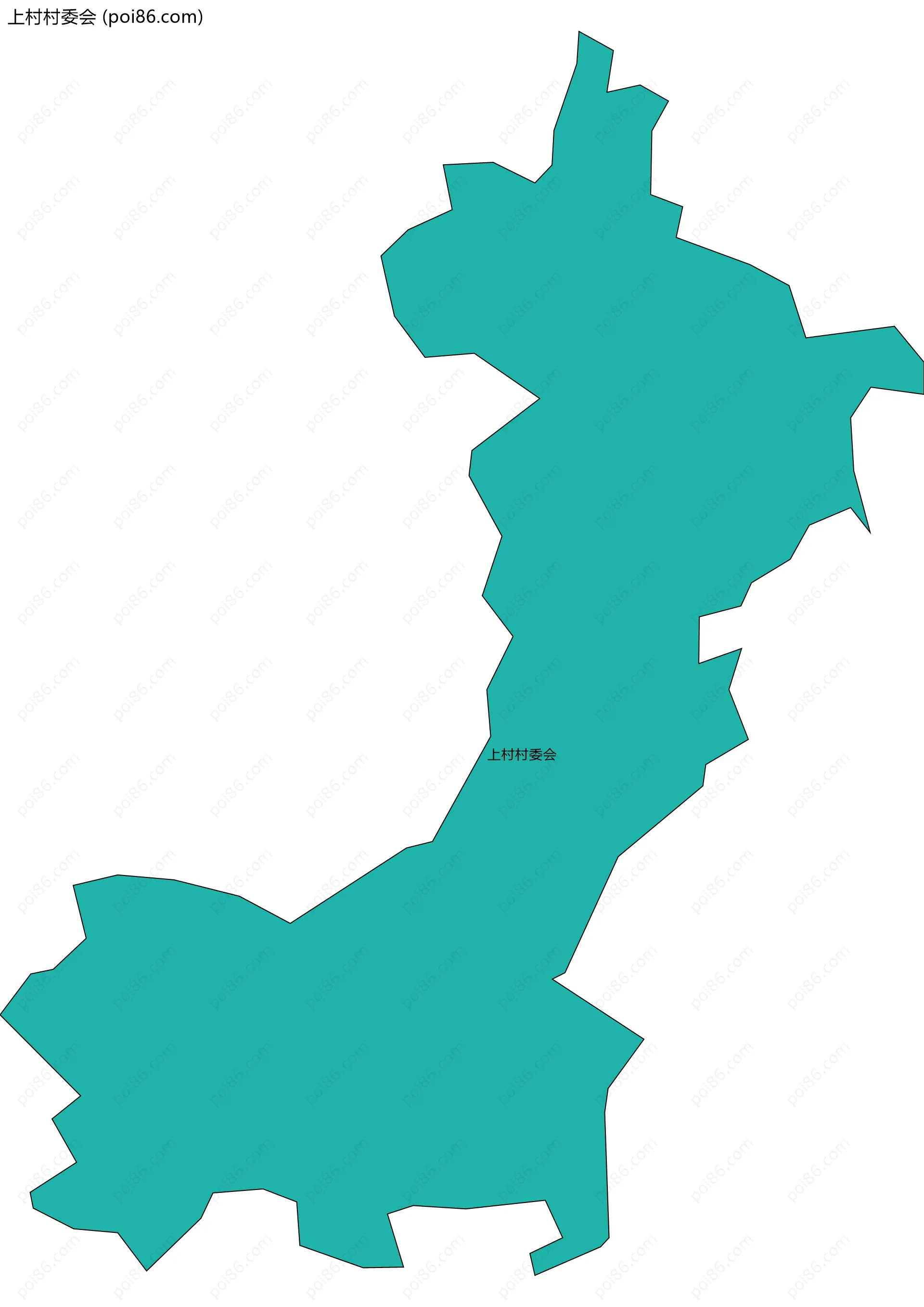 上村村委会边界地图