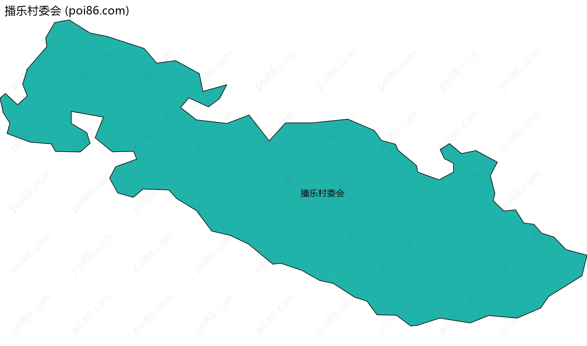 播乐村委会边界地图