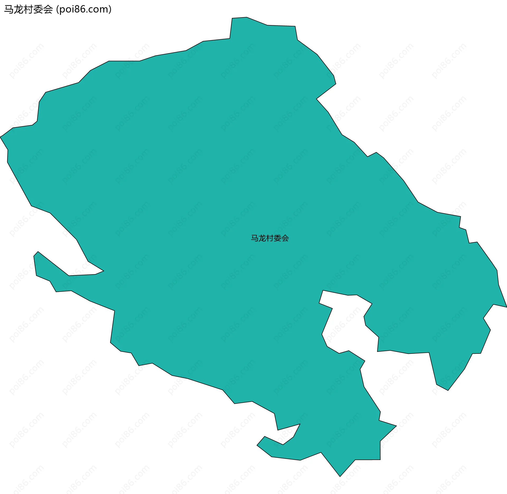 马龙村委会边界地图