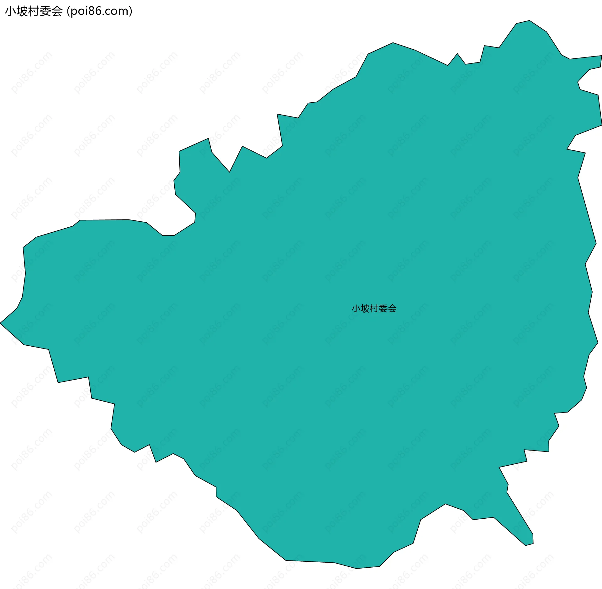 小坡村委会边界地图