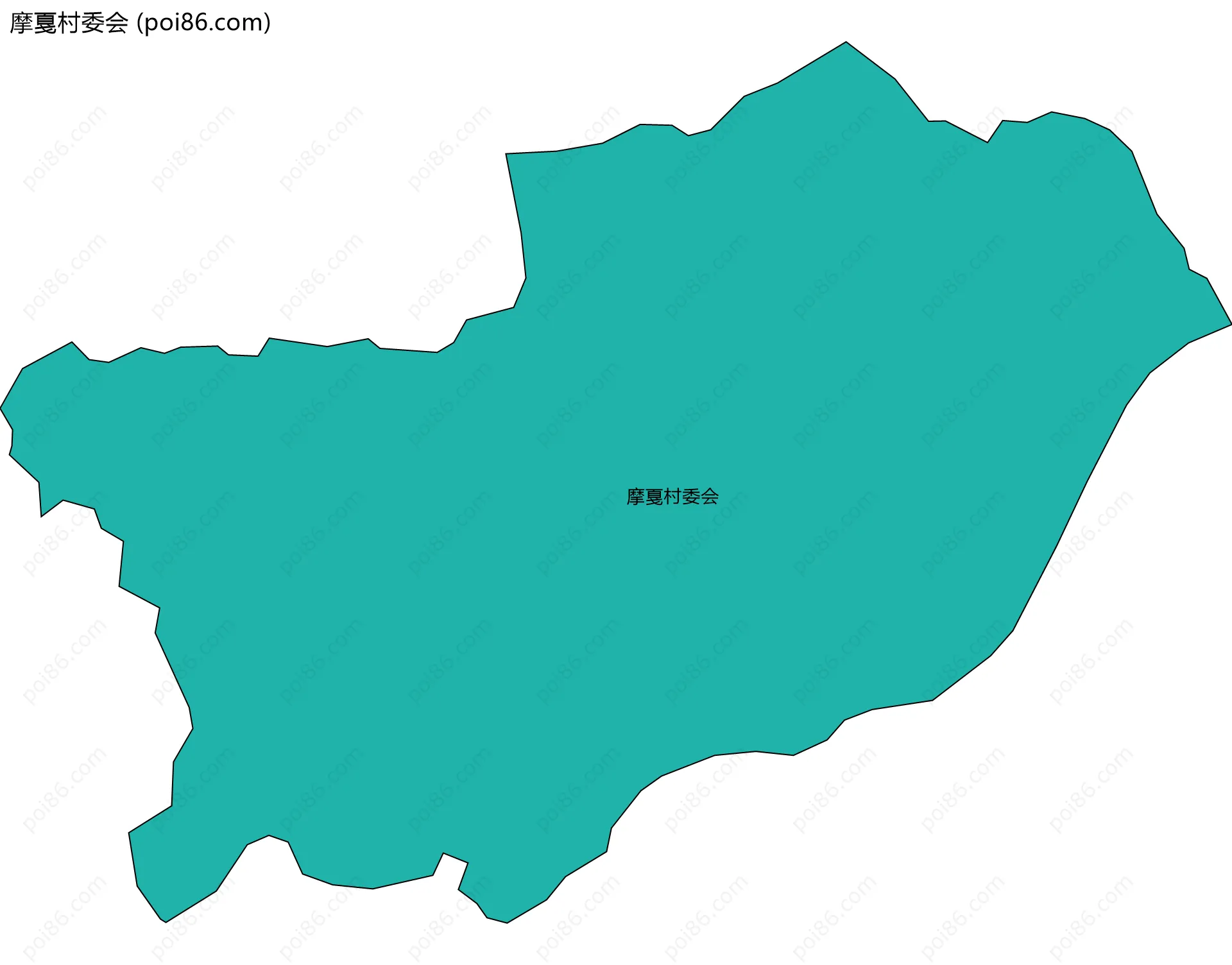 摩戛村委会边界地图
