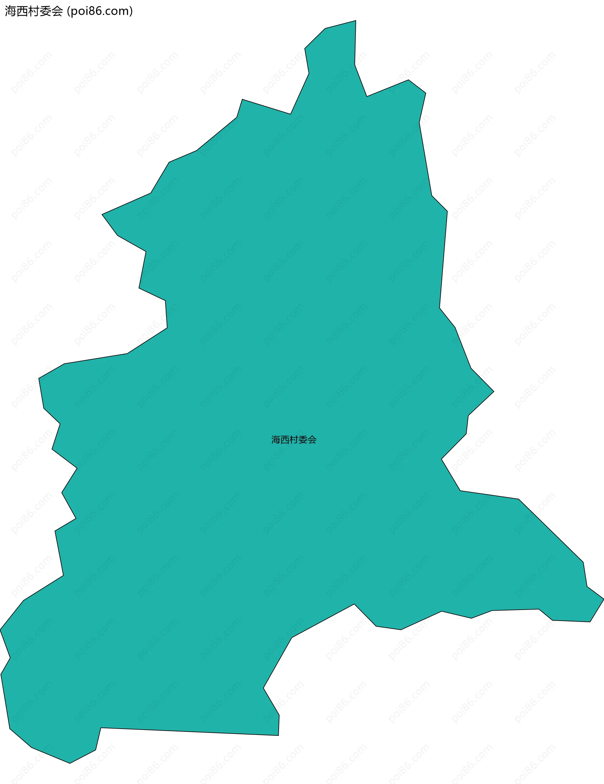 海西村委会边界地图