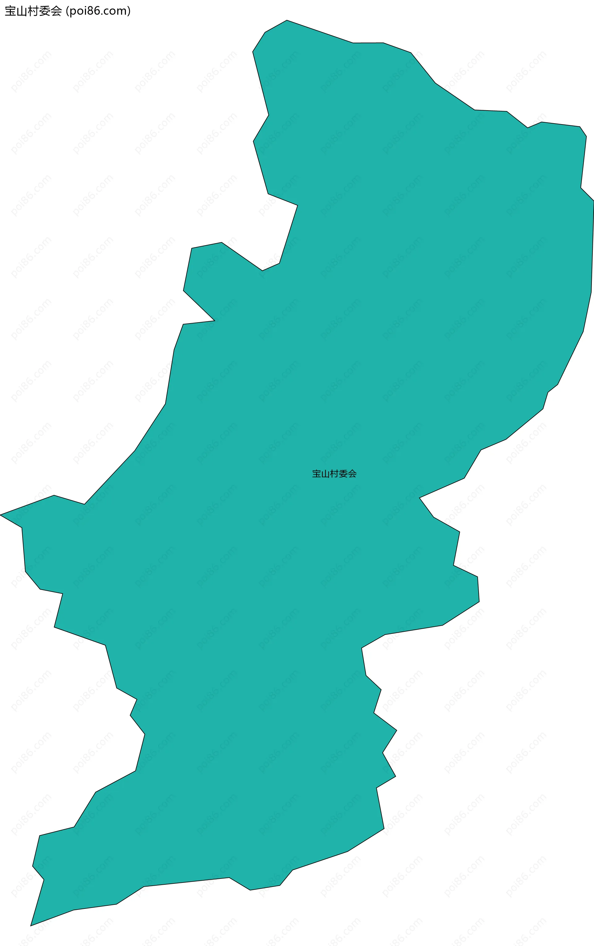 宝山村委会边界地图