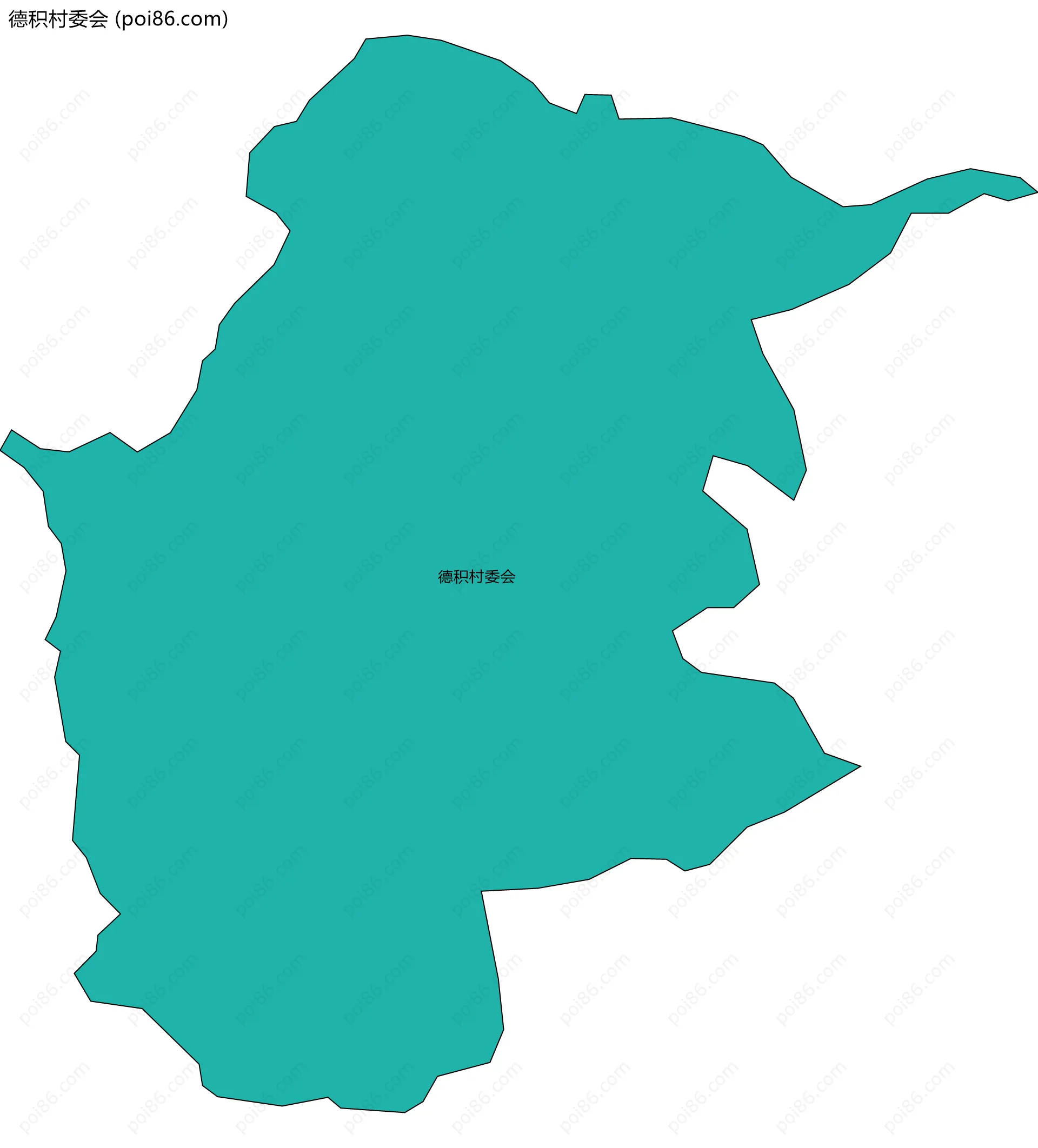德积村委会边界地图