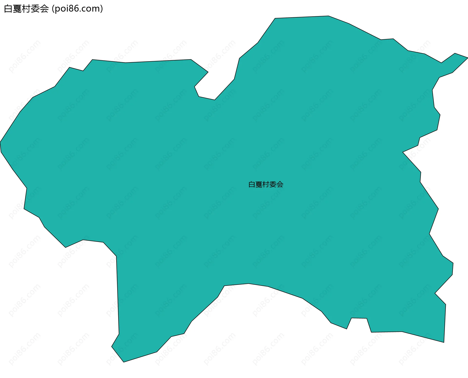 白戛村委会边界地图