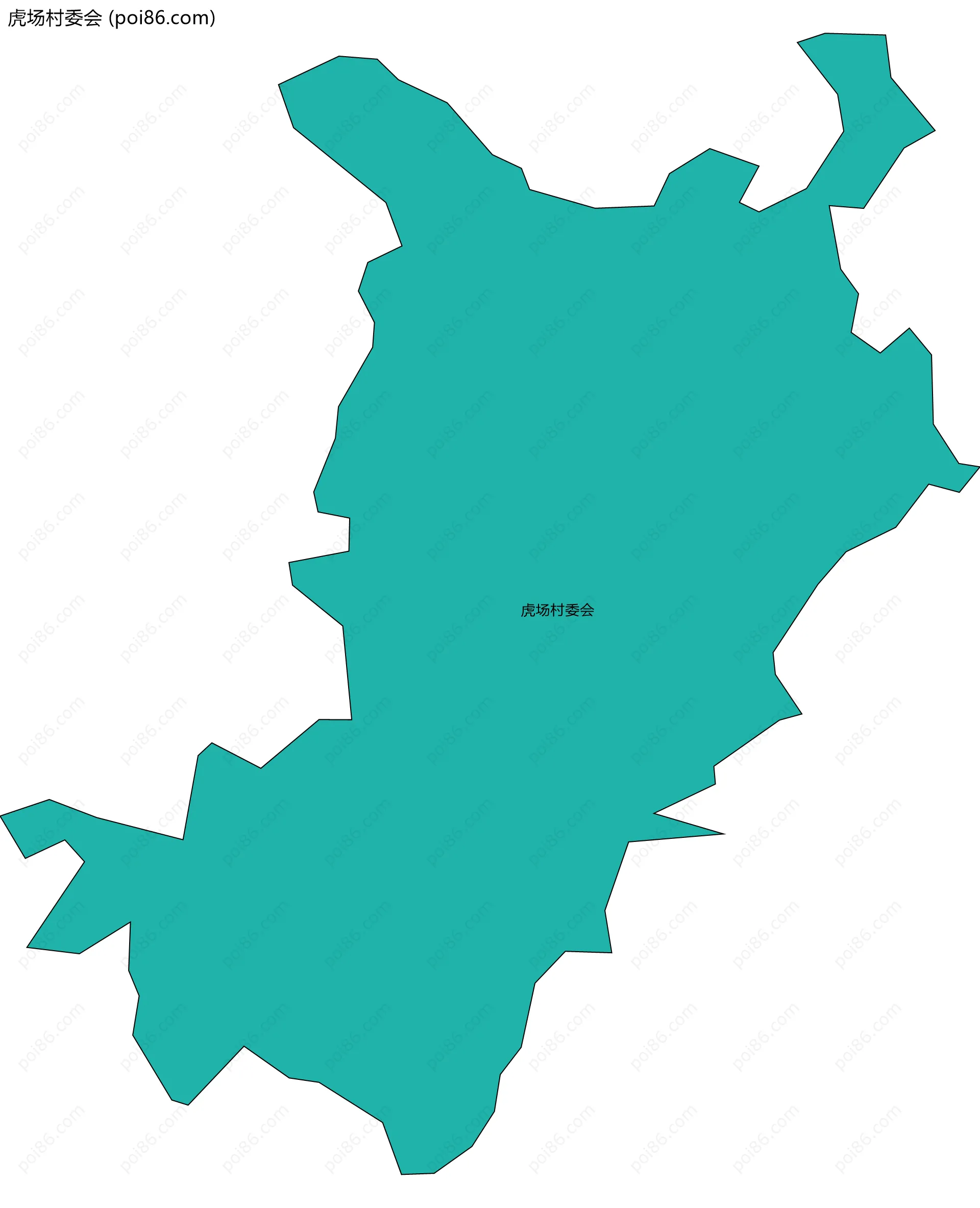 虎场村委会边界地图