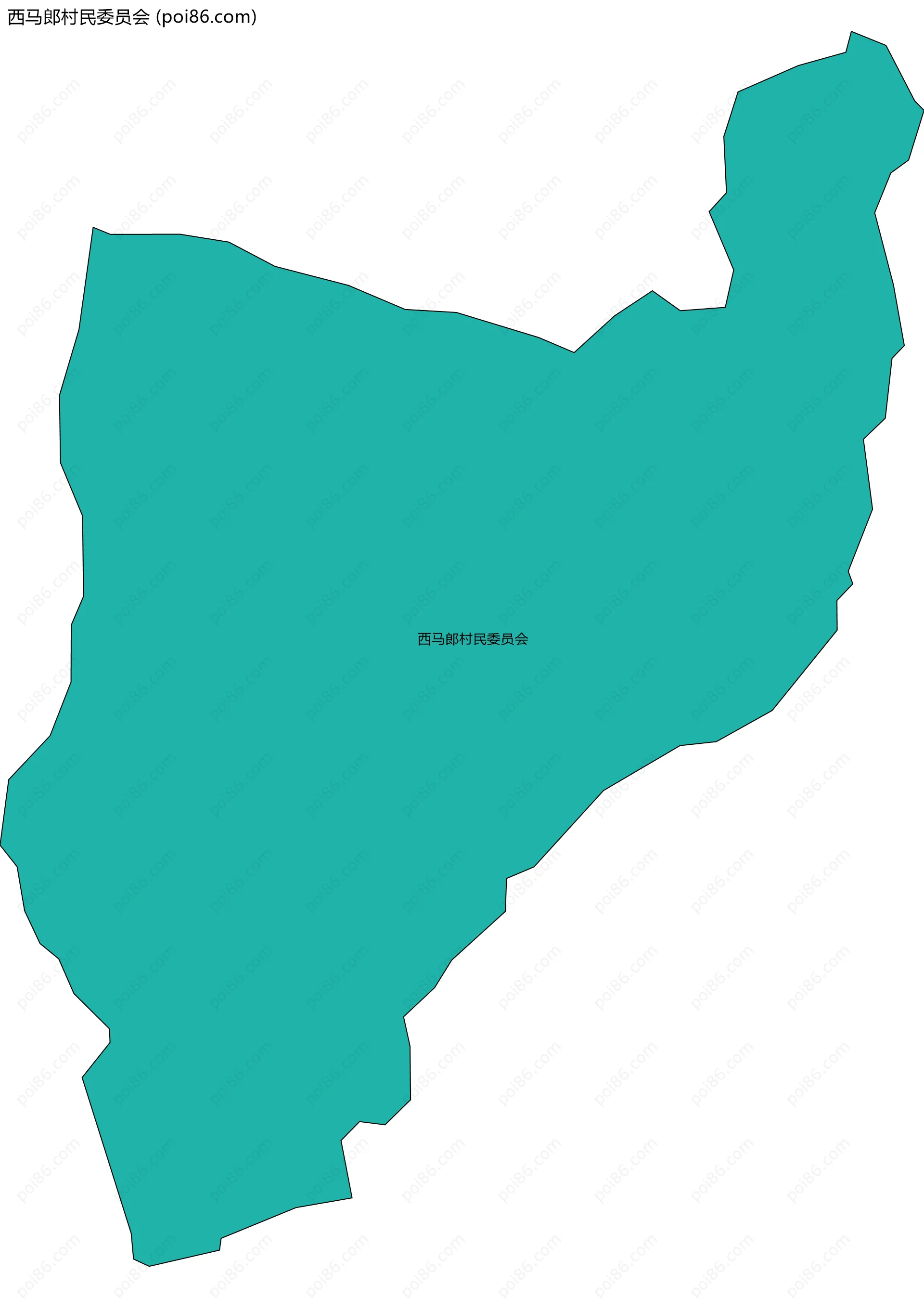 西马郎村民委员会边界地图