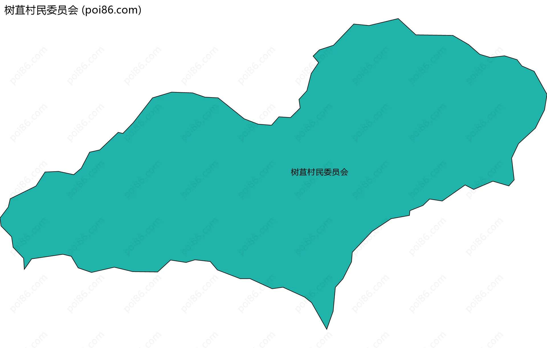 树苴村民委员会边界地图