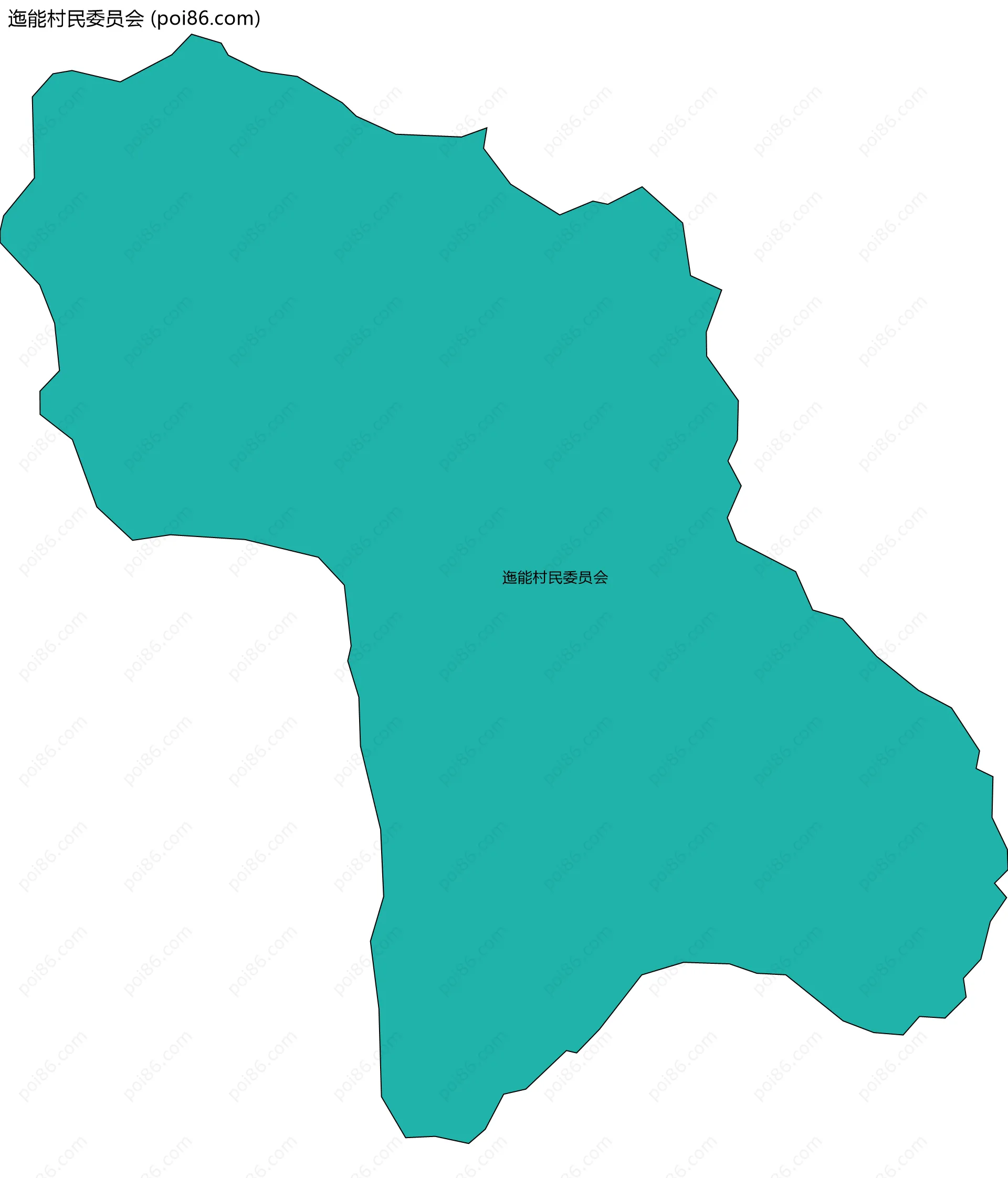 迤能村民委员会边界地图