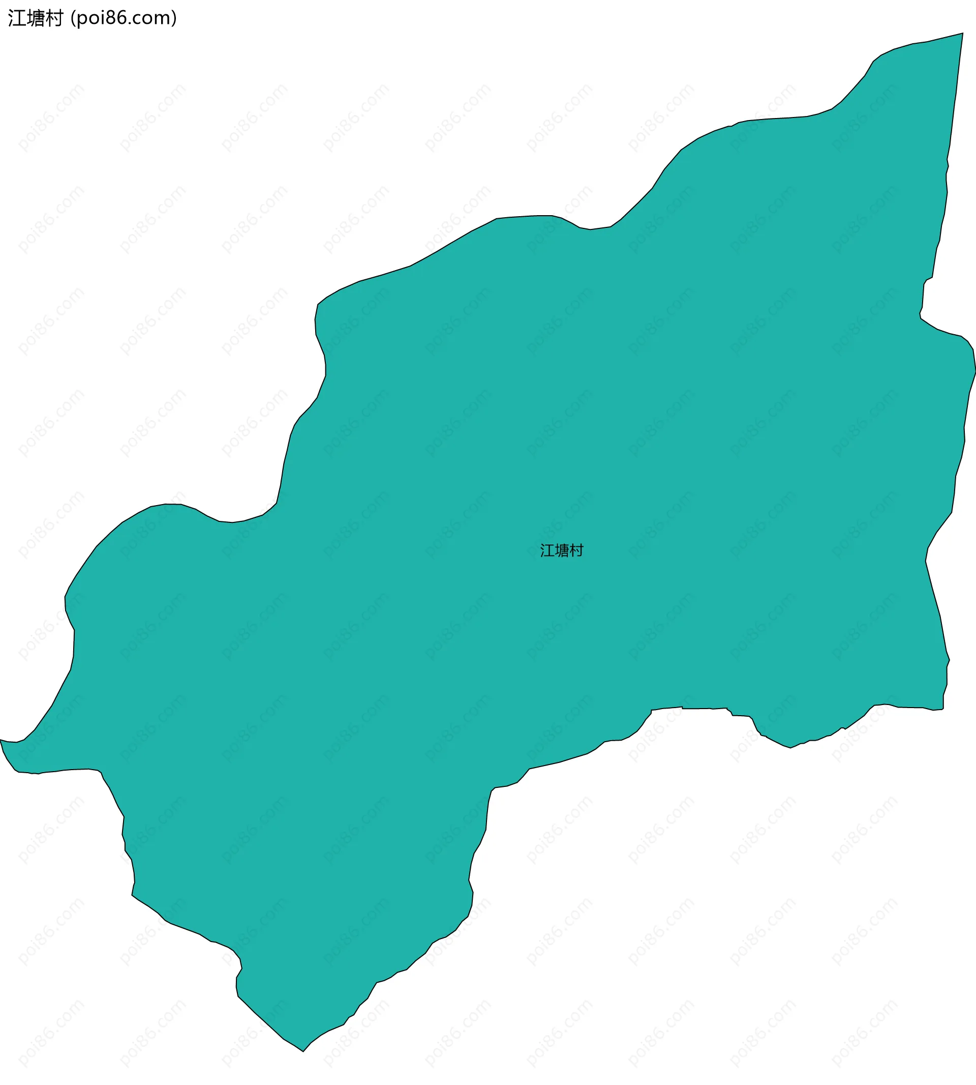 江塘村边界地图