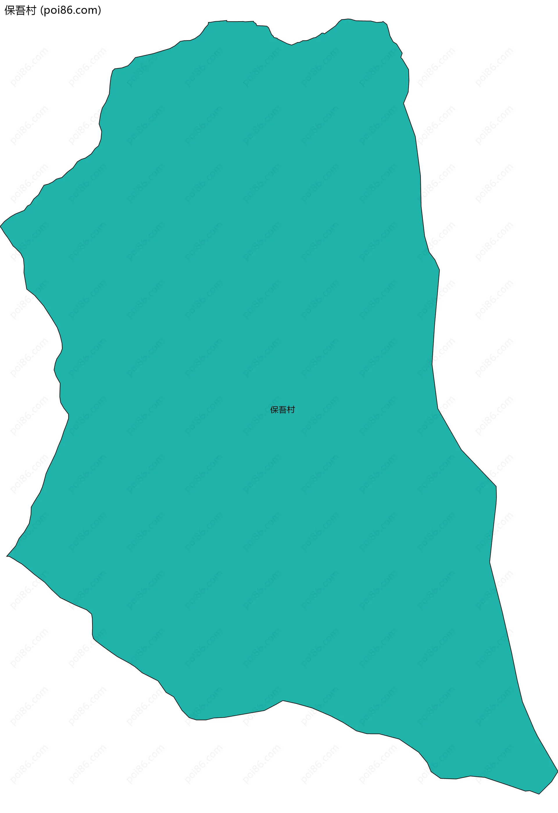 保吾村边界地图
